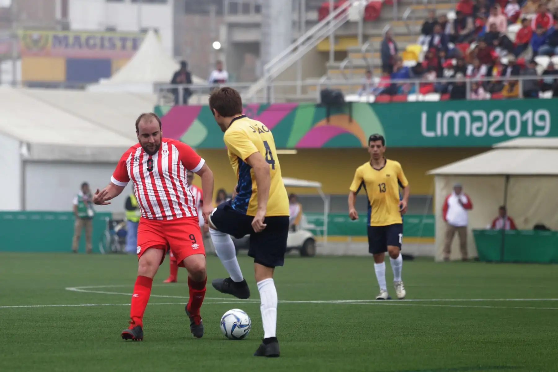 Perú se enfrenta a Brasil en Futbol 7 por los Juegos Parapanamericanos Lima 2019.
Foto:Lima 2019