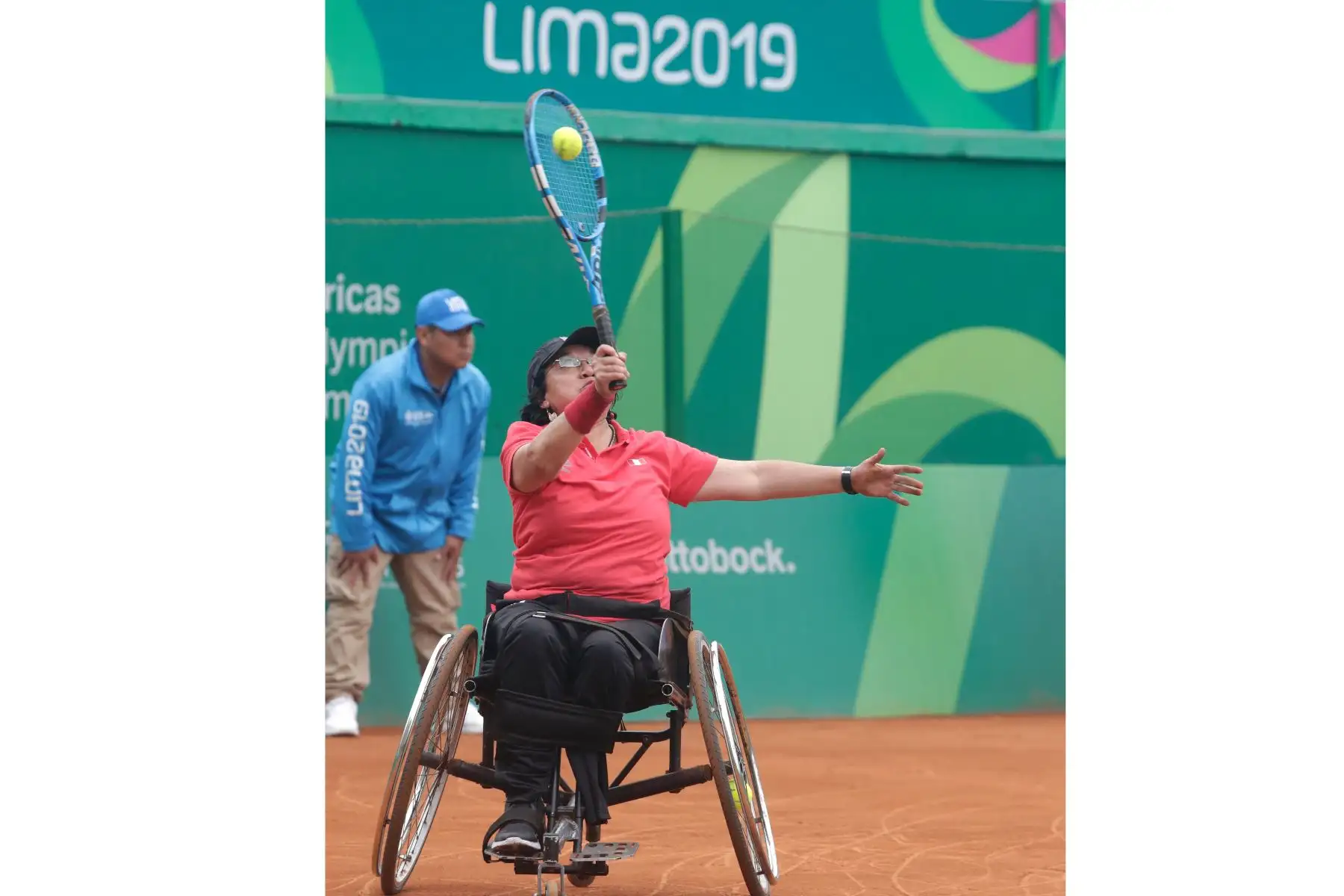 Peruana Maria Castillo gana en Tenis de silla de ruedas, en los Juegos Pararmaricanos Lima 2019. Foto:ANDINA/LIMA 2019