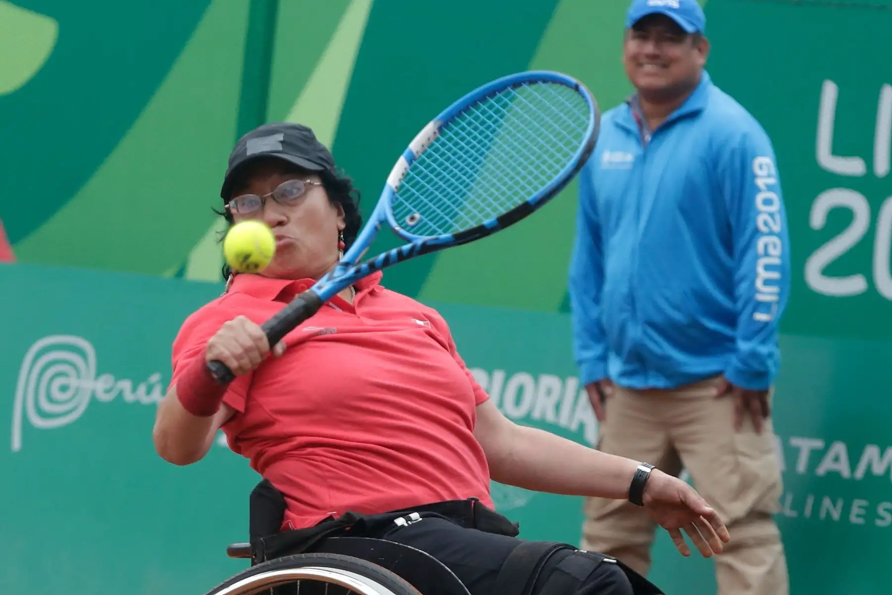 Peruana Maria Castillo gana en Tenis de silla de ruedas, en los Juegos Pararmaricanos Lima 2019. Foto:ANDINA/LIMA 2019