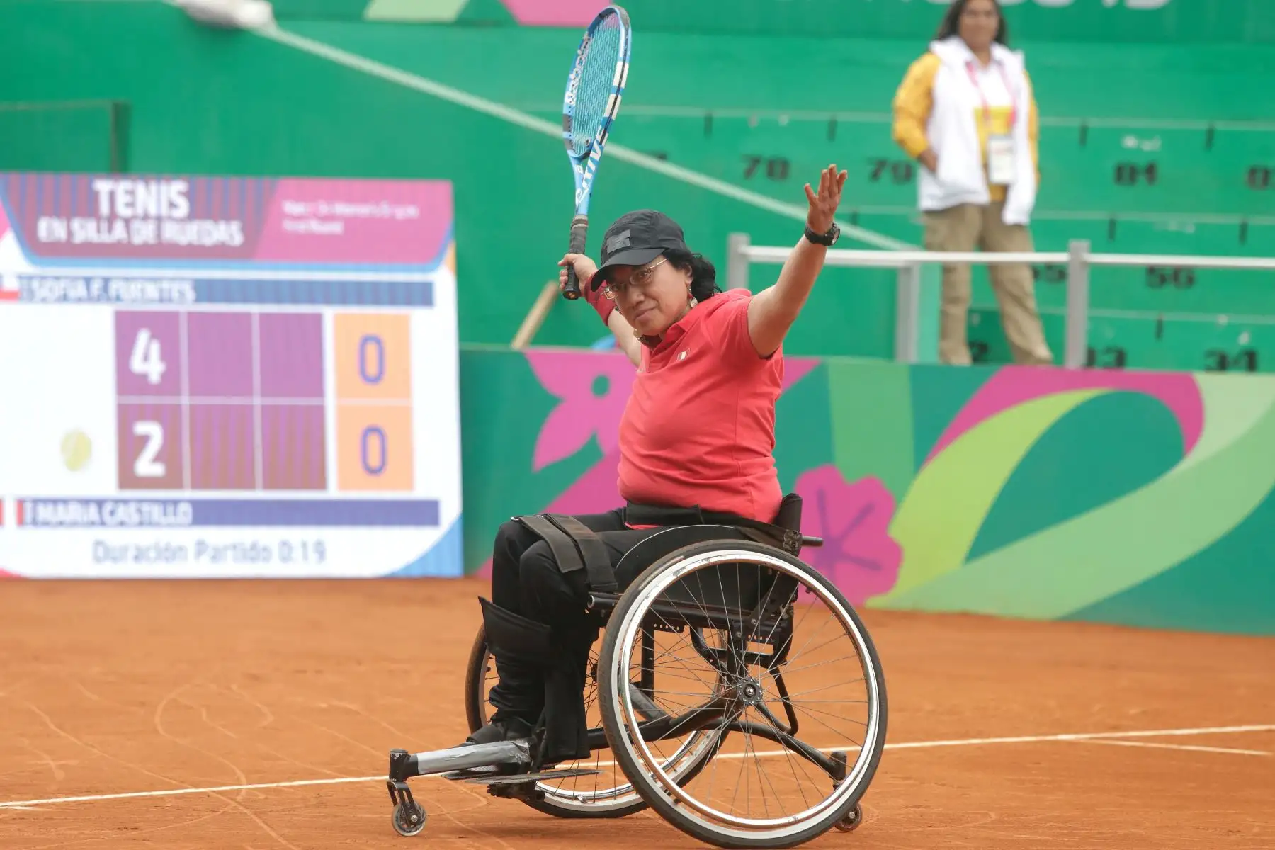 Peruana Maria Castillo gana en Tenis de silla de ruedas, en los Juegos Pararmaricanos Lima 2019. Foto:ANDINA/LIMA 2019