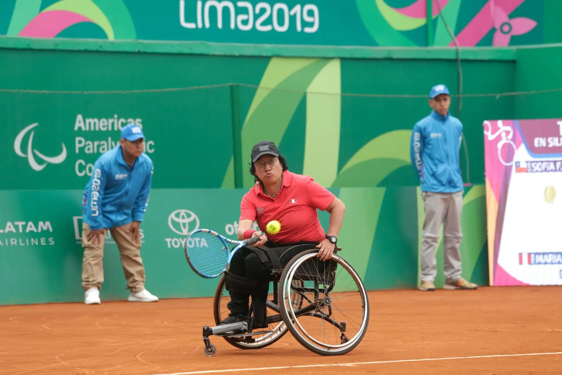 Peruana Maria Castillo gana en Tenis de silla de ruedas, en los Juegos Pararmaricanos Lima 2019. Foto:ANDINA/LIMA 2019