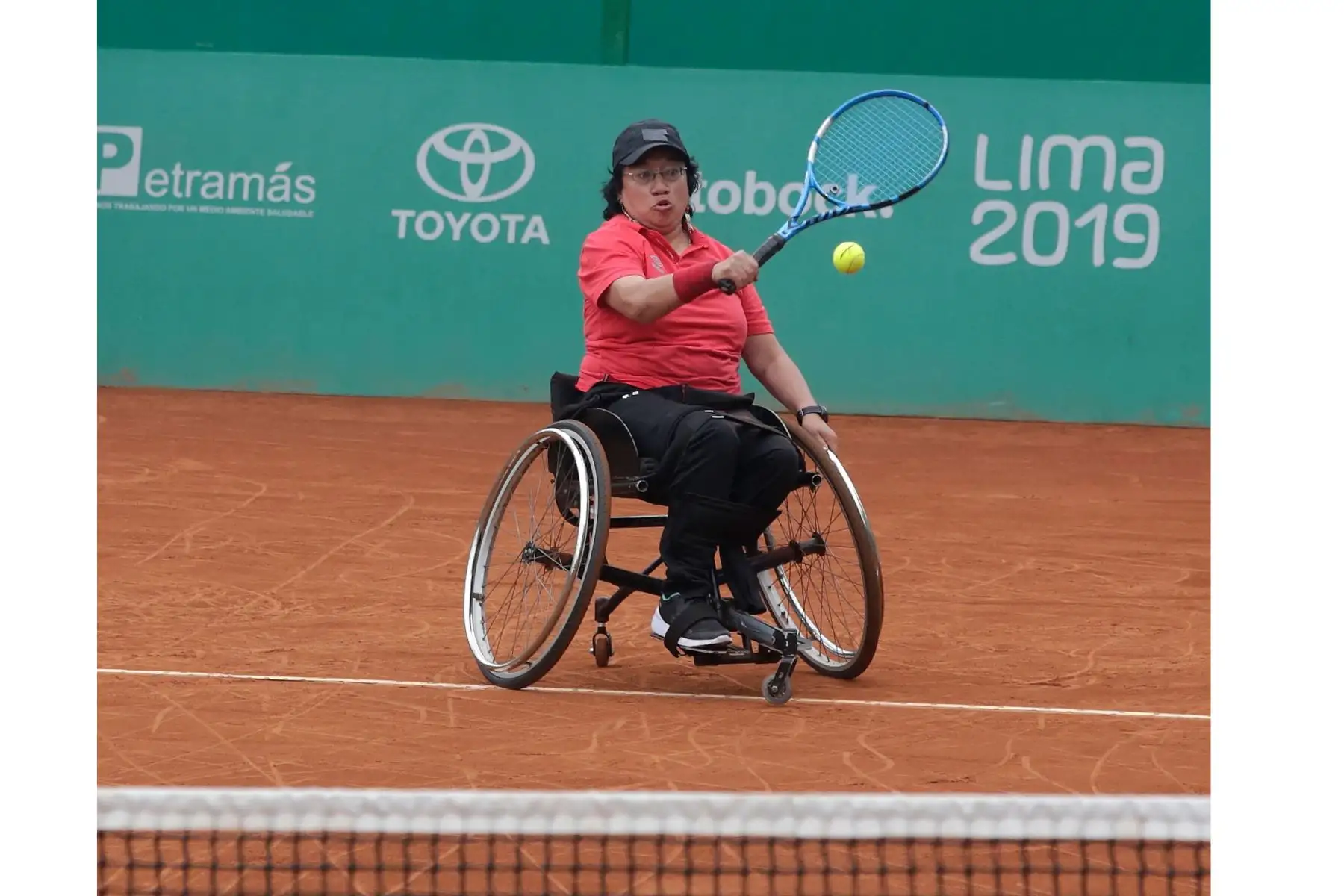 Peruana Maria Castillo gana en Tenis de silla de ruedas, en los Juegos Pararmaricanos Lima 2019. Foto:ANDINA/LIMA 2019