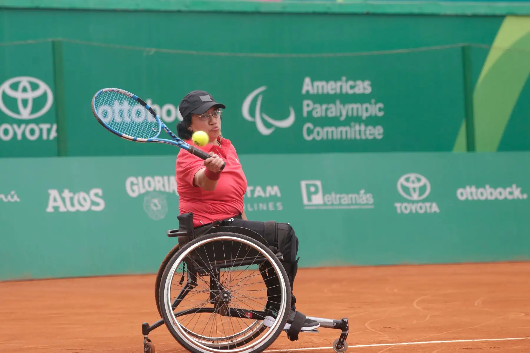 Peruana Maria Castillo gana en Tenis de silla de ruedas, en los Juegos Pararmaricanos Lima 2019. Foto:ANDINA/LIMA 2019