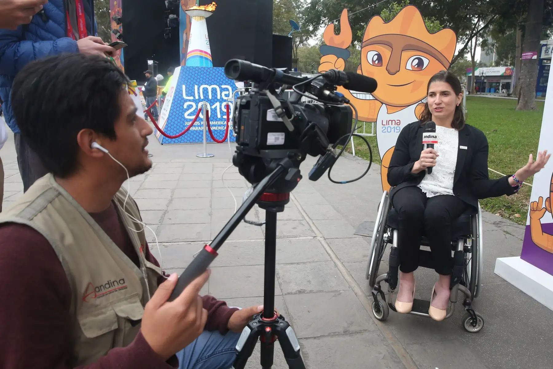 Ileana Rodríguez, Representante de Atletas del Comité Paralímpico de las Américas.
Se reinicia el programa cultural Culturaymi Lima 2019, en el marco de los Juegos Parapanamericanos Lima 2019. 
Foto: ANDINA/Eddy Ramos
