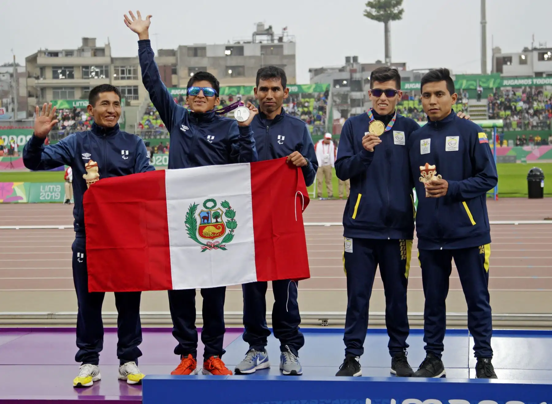 Luis Sandoval gano medalla de Plata en 5000 metros planos, en los Juegos Pararamericanos Lima 2019.Foto:ANDINA/ LIMA 2019
