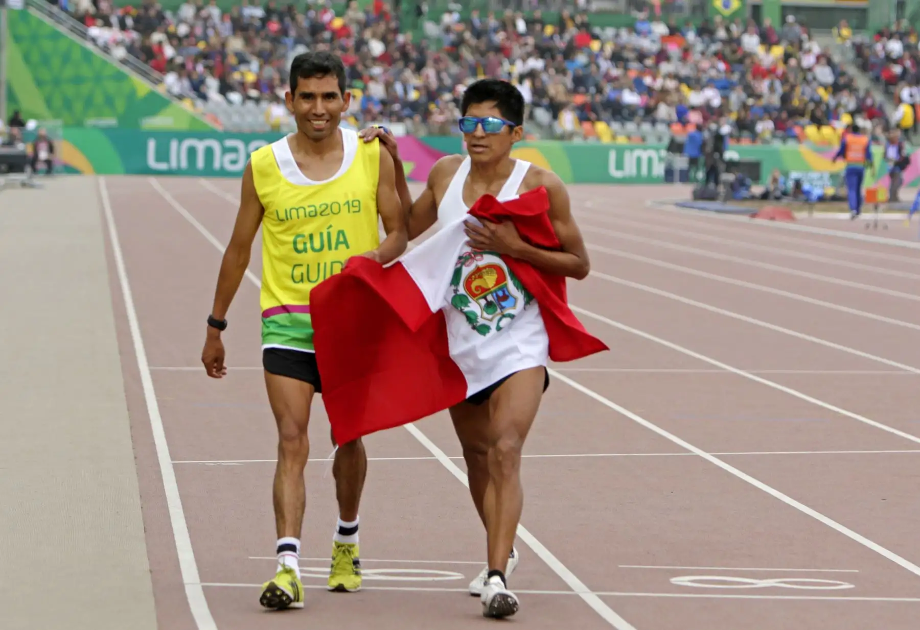 Luis Sandoval gano medalla de Plata en 5000 metros planos, en los Juegos Pararamericanos Lima 2019.Foto:ANDINA/ LIMA 2019