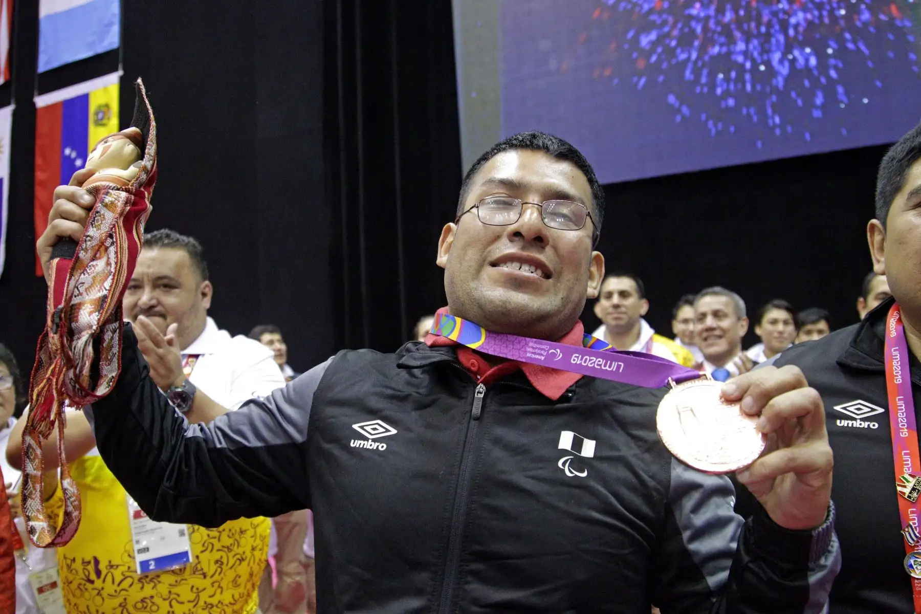 El paradeportista Antero Villalobos ganó la segunda medalla  de bronce para la delegación peruana en los Juegos Parapanamericanos Lima 2019. Foto.ANDINA/LIMA 2019 El paradeportista Antero Villalobos ganó la segunda medalla  de bronce para la delegación peruana en los Juegos Parapanamericanos Lima 2019. Foto.ANDINA/LIMA 2019