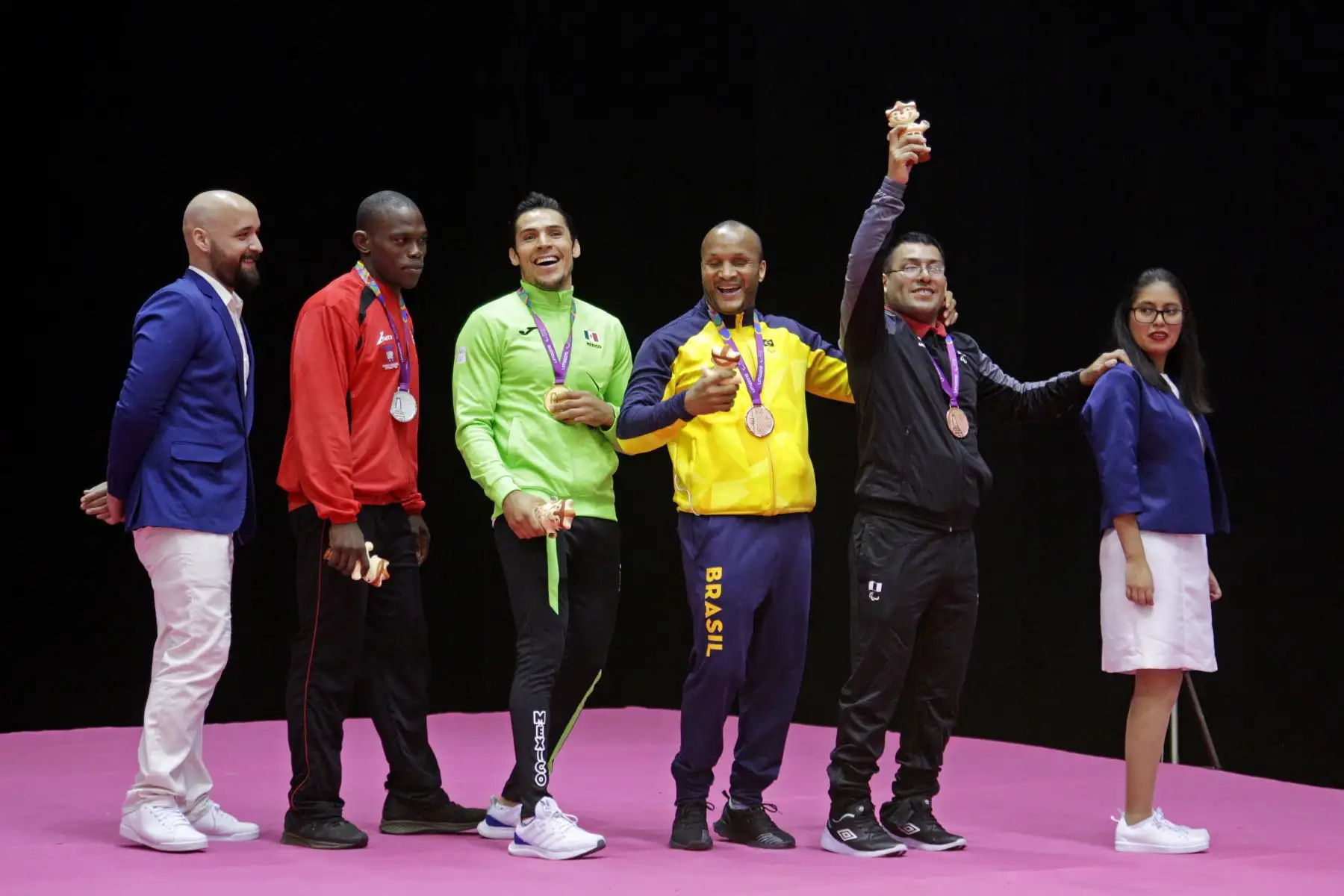 El paradeportista Antero Villalobos ganó la segunda medalla  de bronce para la delegación peruana en los Juegos Parapanamericanos Lima 2019. Foto.ANDINA/LIMA 2019 El paradeportista Antero Villalobos ganó la segunda medalla  de bronce para la delegación peruana en los Juegos Parapanamericanos Lima 2019. Foto.ANDINA/LIMA 2019