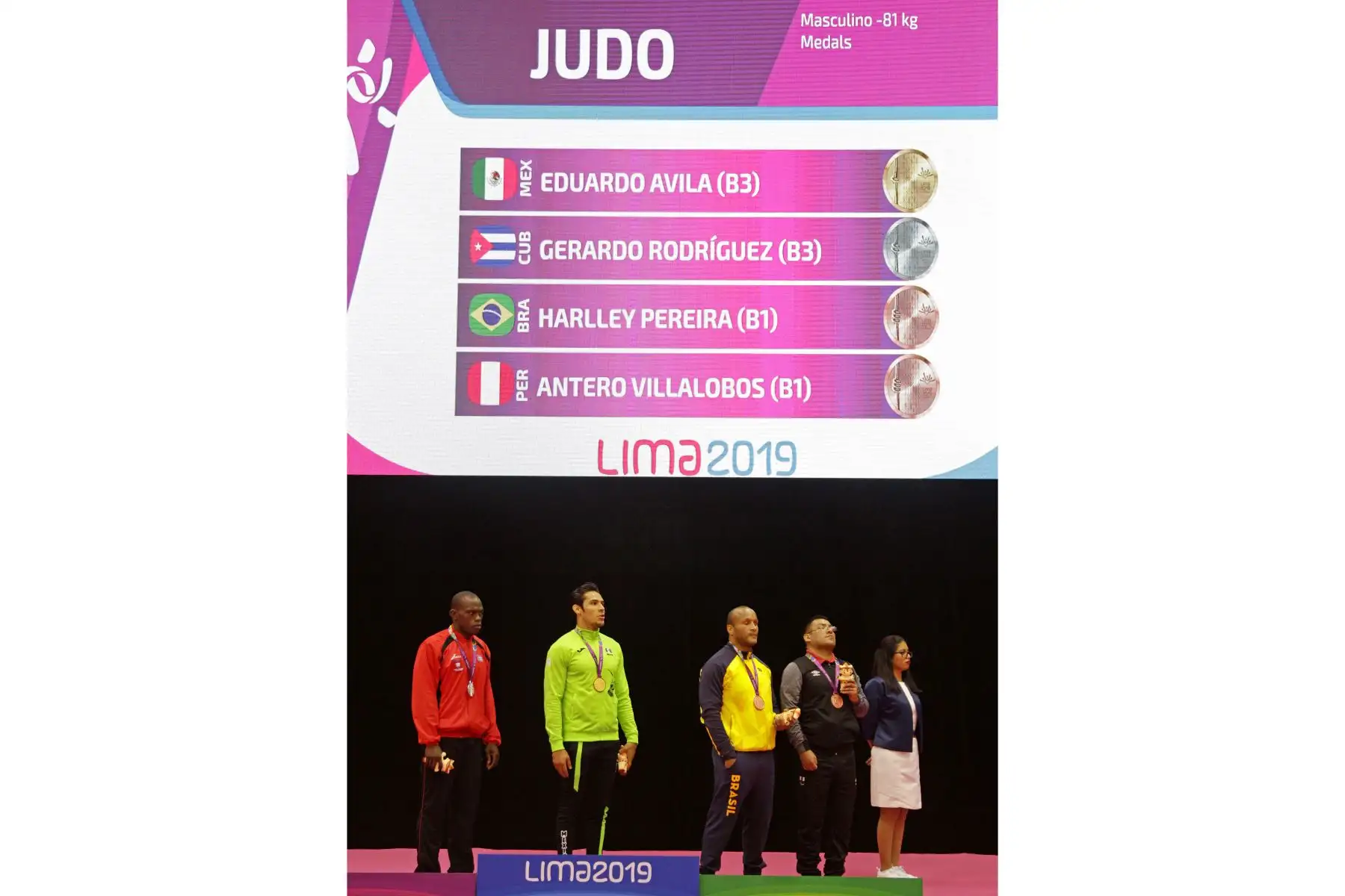 El paradeportista Antero Villalobos ganó la segunda medalla  de bronce para la delegación peruana en los Juegos Parapanamericanos Lima 2019. Foto.ANDINA/LIMA 2019 El paradeportista Antero Villalobos ganó la segunda medalla  de bronce para la delegación peruana en los Juegos Parapanamericanos Lima 2019. Foto.ANDINA/LIMA 2019