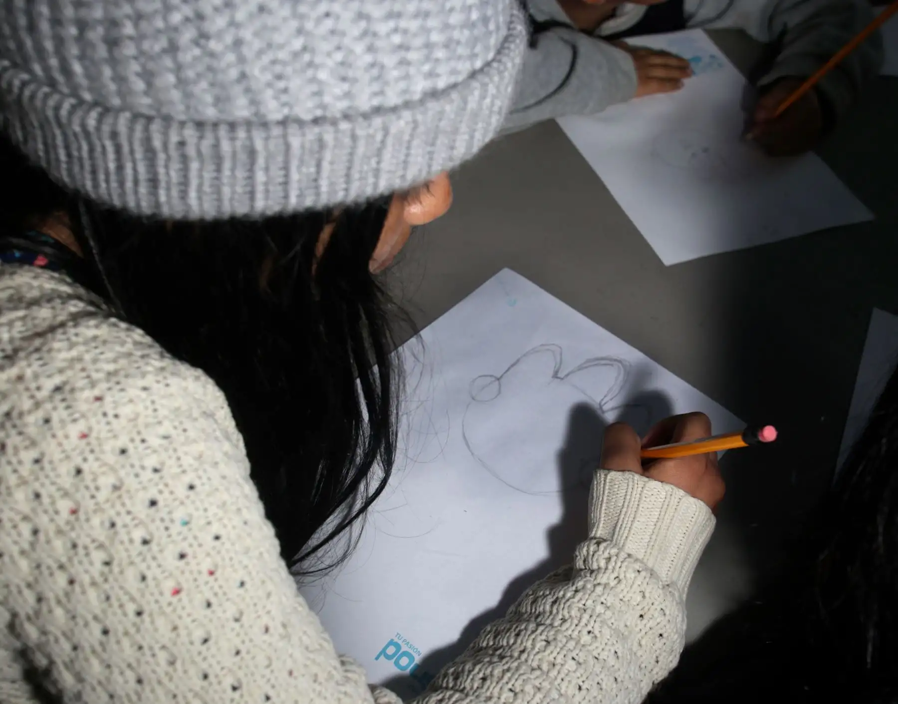 Niños y niñas  se inspiran en la mascota oficial de Lima 2019 "Milco " para crear Comics.
Foto: Lima 2019