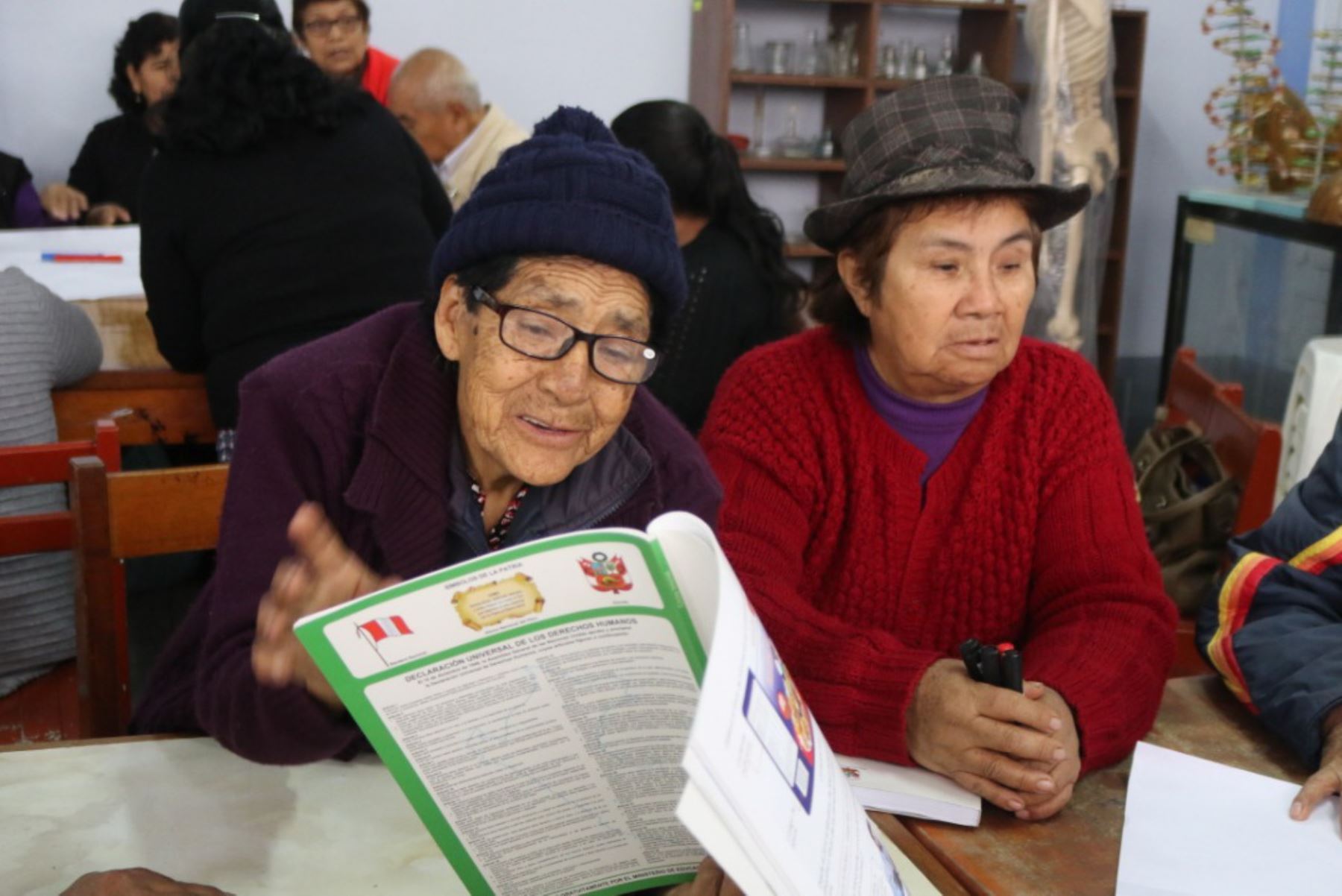 Miles de adultos mayores siguen estudios gracias a programas del Minedu. Foto: Andina/Difusión