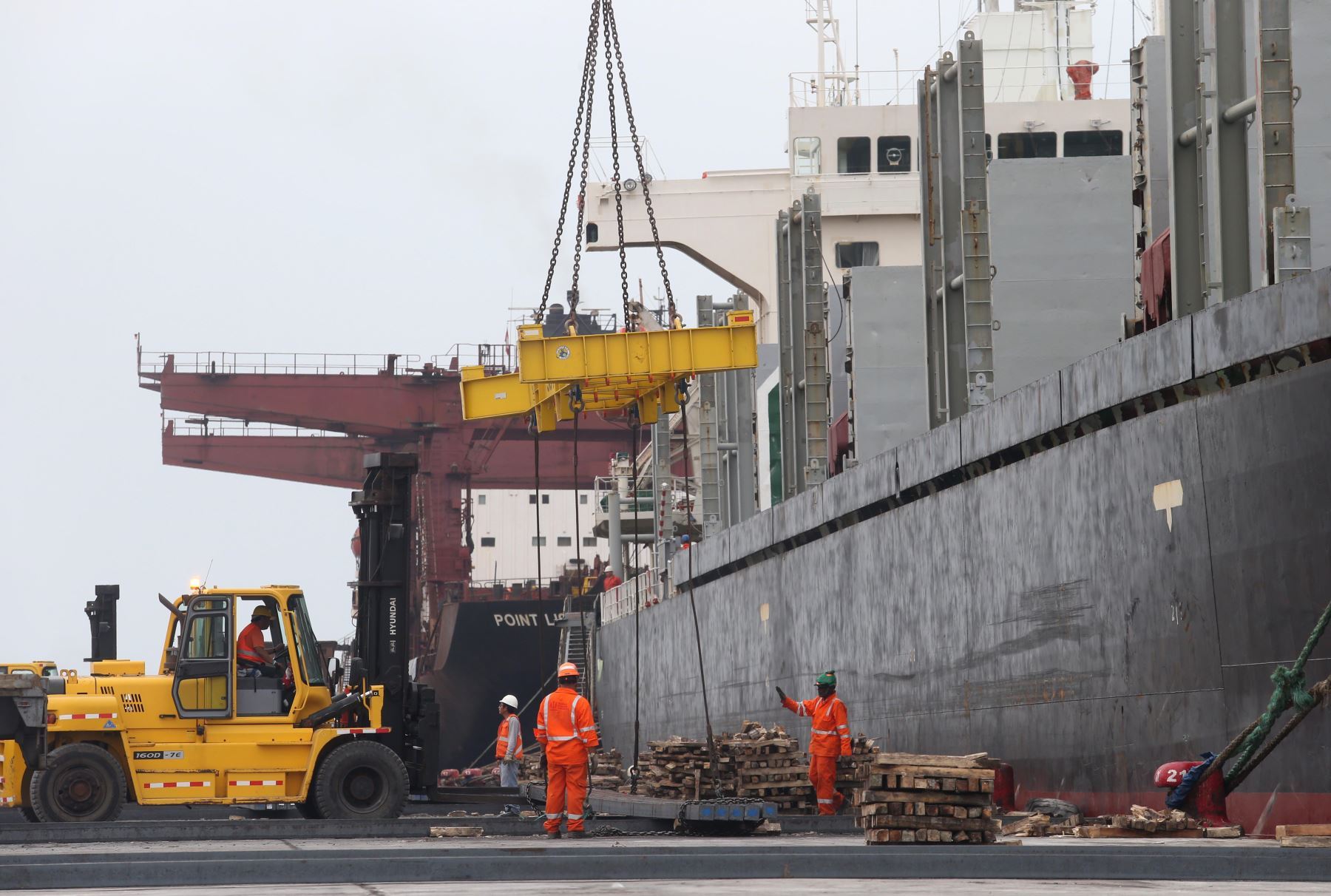 Terminal portuario General  San Martín. El puerto se ubica en Paracas, demandará una inversión de 249 millones de dólares, y finalizaría su primera etapa en setiembre del 2019. Foto: ANDINA/Difusión
