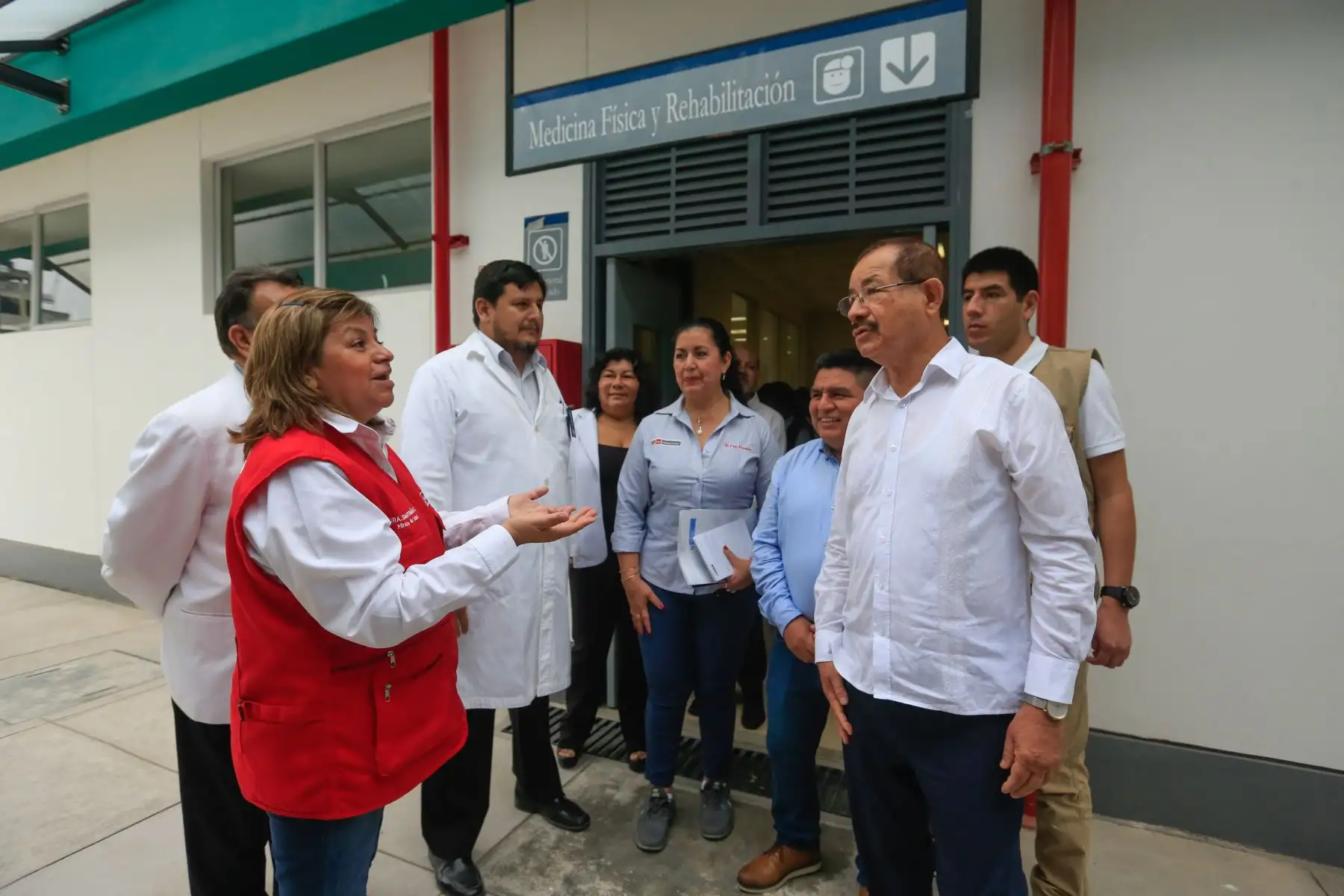 Ministra de Salud Zulema Tomas durante la inauguración del Hospital de Moyobamba. . Foto: ANDINA/Prensa Presidencia