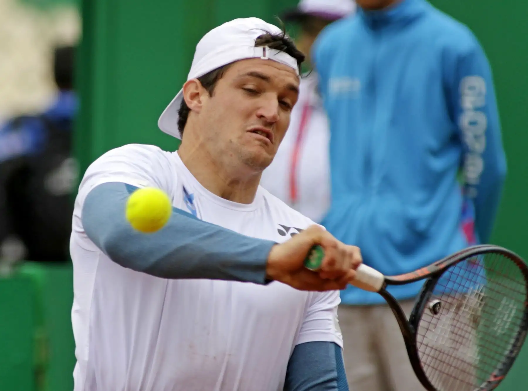 Gustavo Fernández (ARG) se enfrenta a Gustavo Carneiro (BRA) en Tenis en silla de ruedas en los Juegos Parapanamericanos Lima 2019.
Foto: ANDINA/ Lima 2019