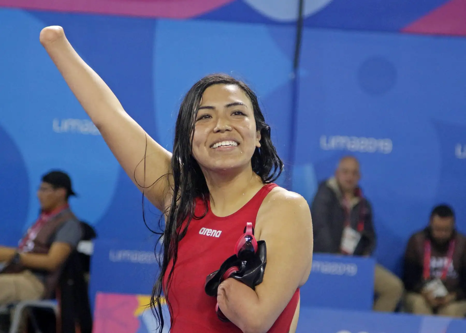 Embajadora de Lima 2019 Dunia Felices participa en la final de los 50m libre de los Juegos Parapanamericanos.
Foto: ANDINA/ Lima 2019