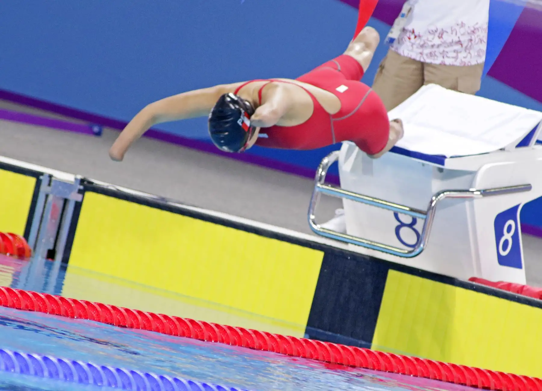 Embajadora de Lima 2019 Dunia Felices participa en la final de los 50m libre de los Juegos Parapanamericanos.
Foto: ANDINA/ Lima 2019