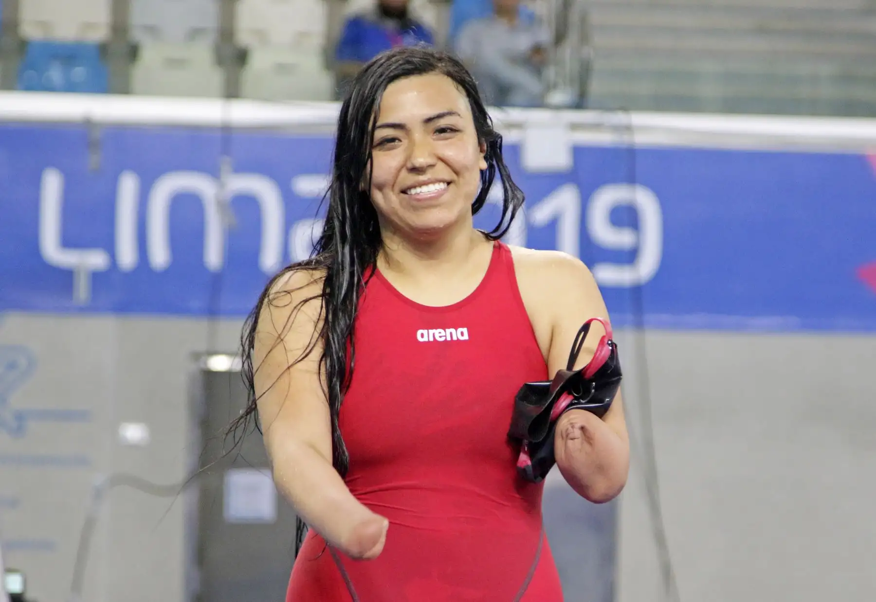 Embajadora de Lima 2019 Dunia Felices participa en la final de los 50m libre de los Juegos Parapanamericanos.
Foto: ANDINA/ Lima 2019