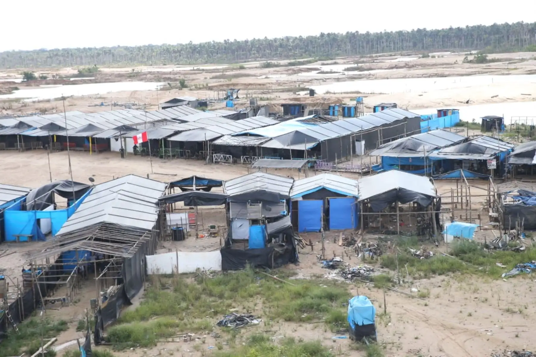 La Pampa, sector de Madre de Dios donde operan la minería ilegal y las mafias del crimen organizado. ANDINA/Jhony Laurente