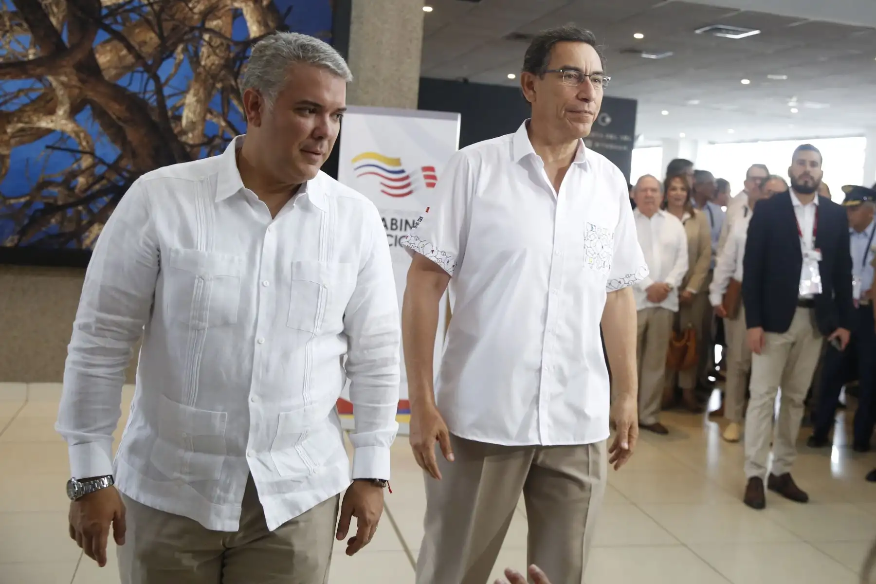 Presidentes Martín Vizcarra e Iván Duque reunidos en el V Gabinete Binacional Perú - Colombia. Foto: ANDINA/Renato Pajuelo