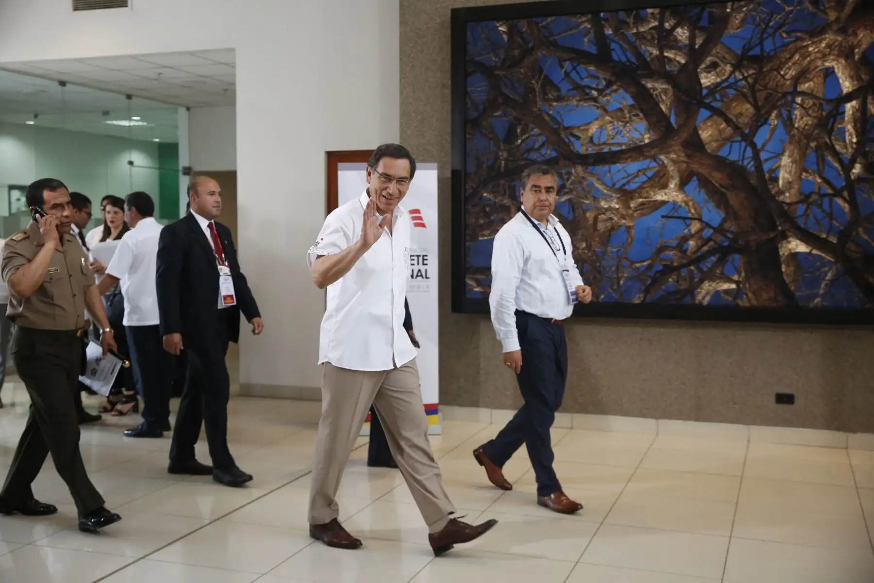 Presidentes Martín Vizcarra e Iván Duque reunidos en el V Gabinete Binacional Perú - Colombia. Foto: ANDINA/Renato Pajuelo