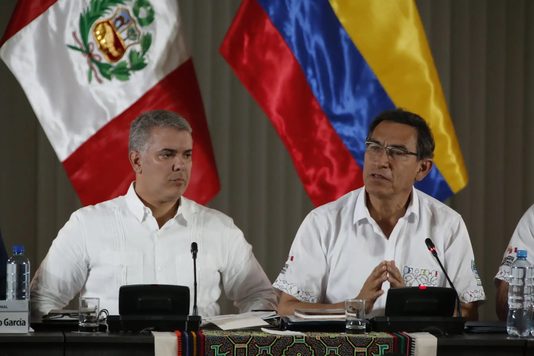 Presidentes Martín Vizcarra e Iván Duque reunidos en el V Gabinete Binacional Perú - Colombia. Foto: ANDINA/Renato Pajuelo