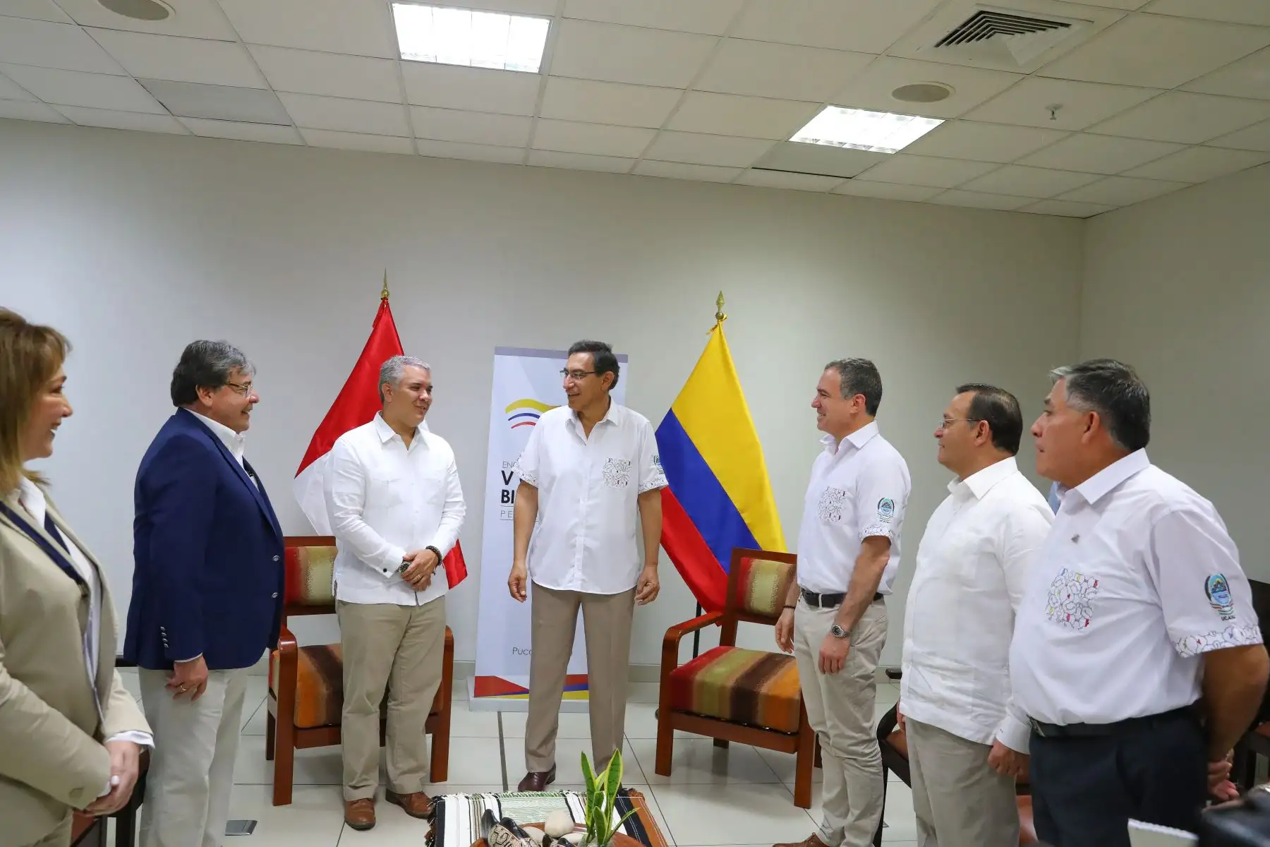 Presidentes Martín Vizcarra e Iván Duque reunidos en el V Gabinete Binacional Perú - Colombia. Foto: ANDINA/Prensa Presidencia