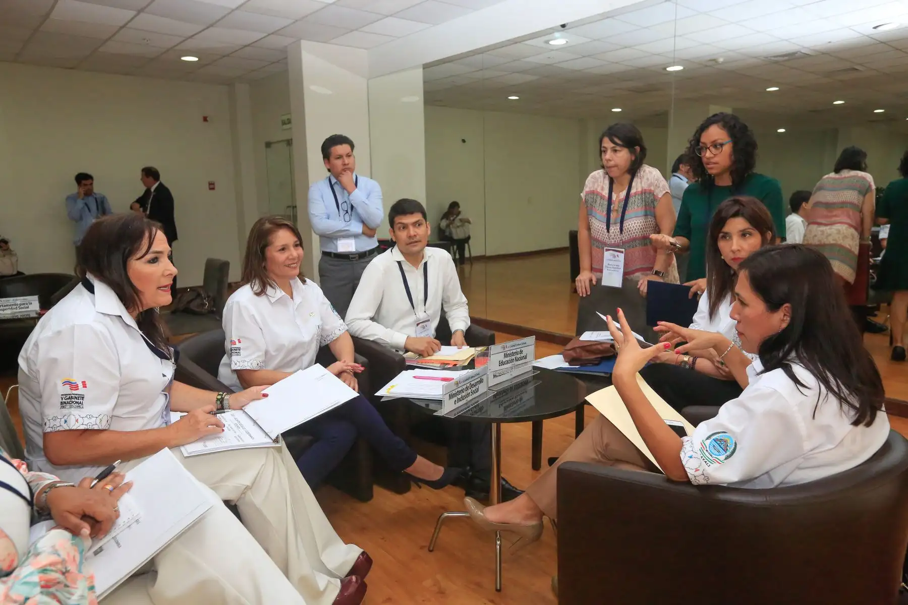 Ministras de Desarrollo e Inclusión Social y de Educación se reúnen con sus homologa durante el  V Gabinete Binacional Perú - Colombia. Foto: ANDINA/Prensa Presidencia