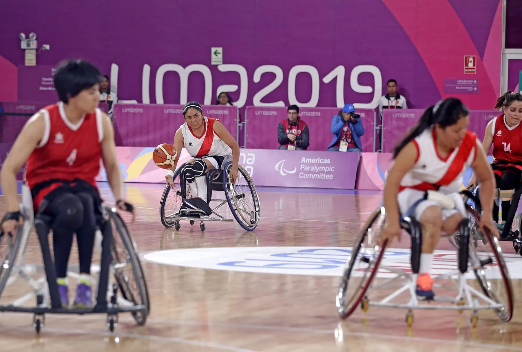 Perú luchó hasta el final contra Chile en Baloncesto de silla sentado femenino. Foto: ANDINA/ Lima 2019