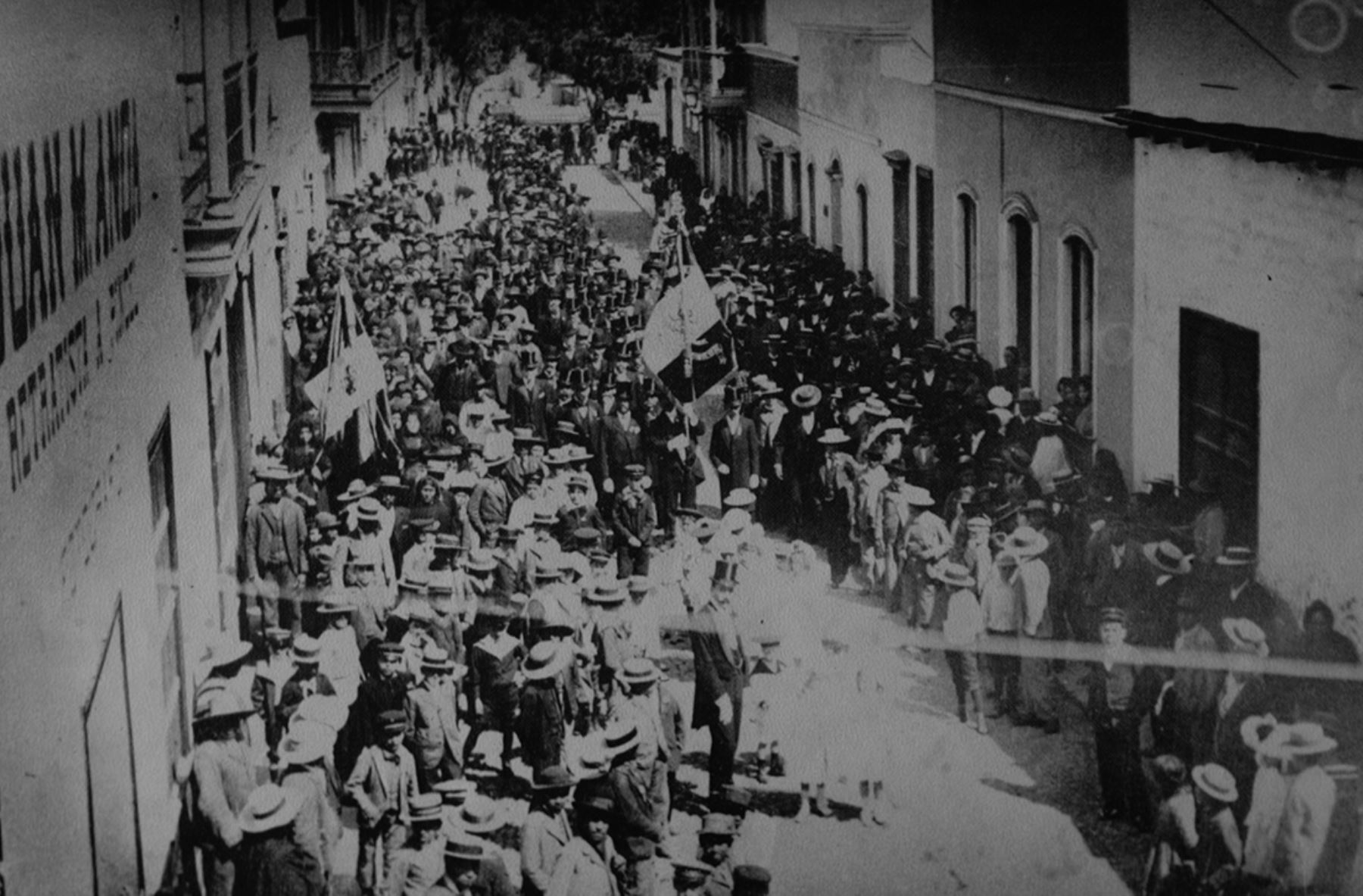 TACNA - 1901 / Ciudad  de Tacna durante la ocupación chilena. Foto: Casa Museo Jorge Basadre