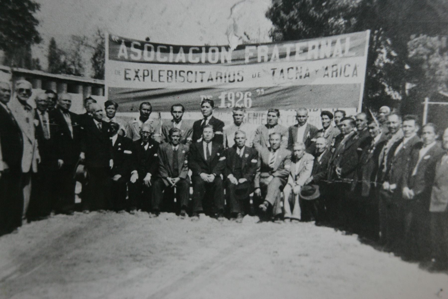 TACNA .- Reproducción de fotografía  de la Asociación de explebiscitarios de Tacna y Arica.  Foto: Casa Museo Jorge Basadre