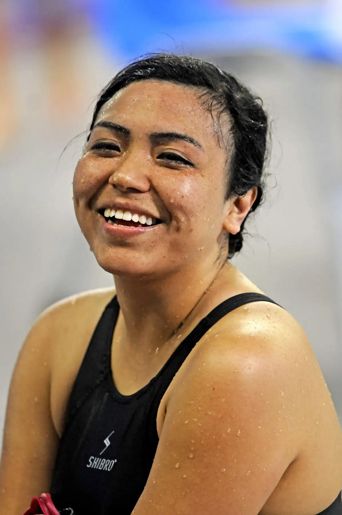Dunia Felices clasificó en Natación de los Parapanamericanos con asistencia de diferentes colegios de Lima. Foto: ANDINA/ Lima 2019