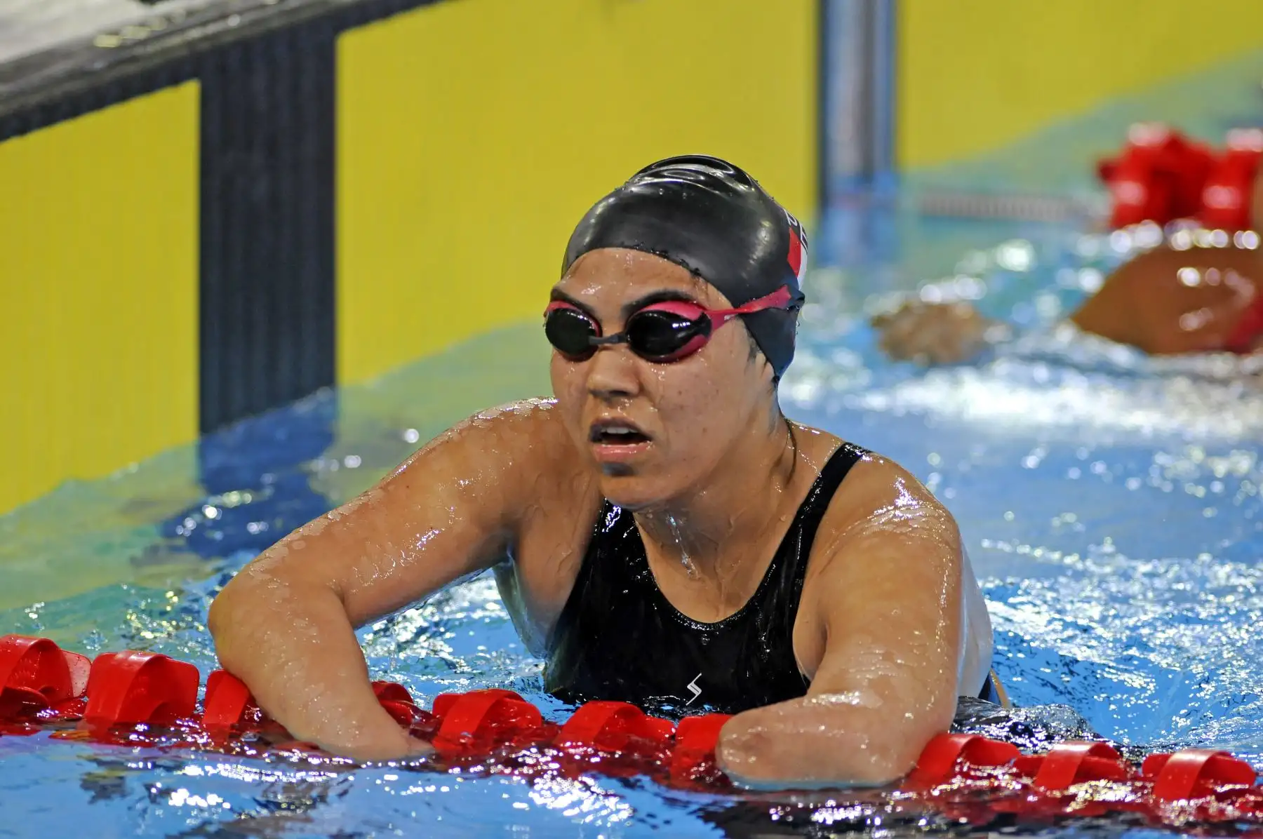 Dunia Felices clasificó en Natación de los Parapanamericanos con asistencia de diferentes colegios de Lima. Foto: ANDINA/ Lima 2019