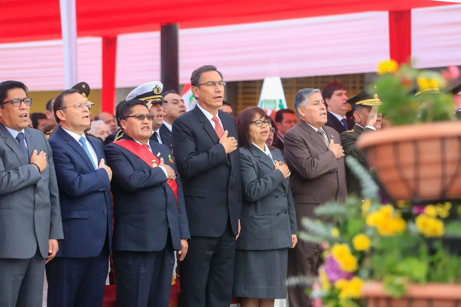 Presidente Vizcarra participa en la ceremonia por el 90 aniversario de la reincorporación de Tacna a la heredad nacional. Foto: ANDINA/Prensa Presidencia