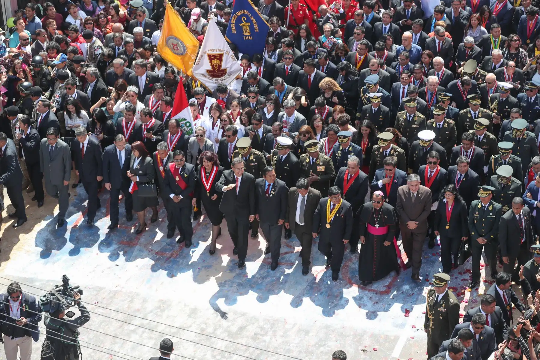 Presidente Vizcarra y ministros de Estado participan en la ceremonia por el 90 aniversario de la reincorporación de Tacna a la heredad nacional. Foto: ANDINA/MINDEF