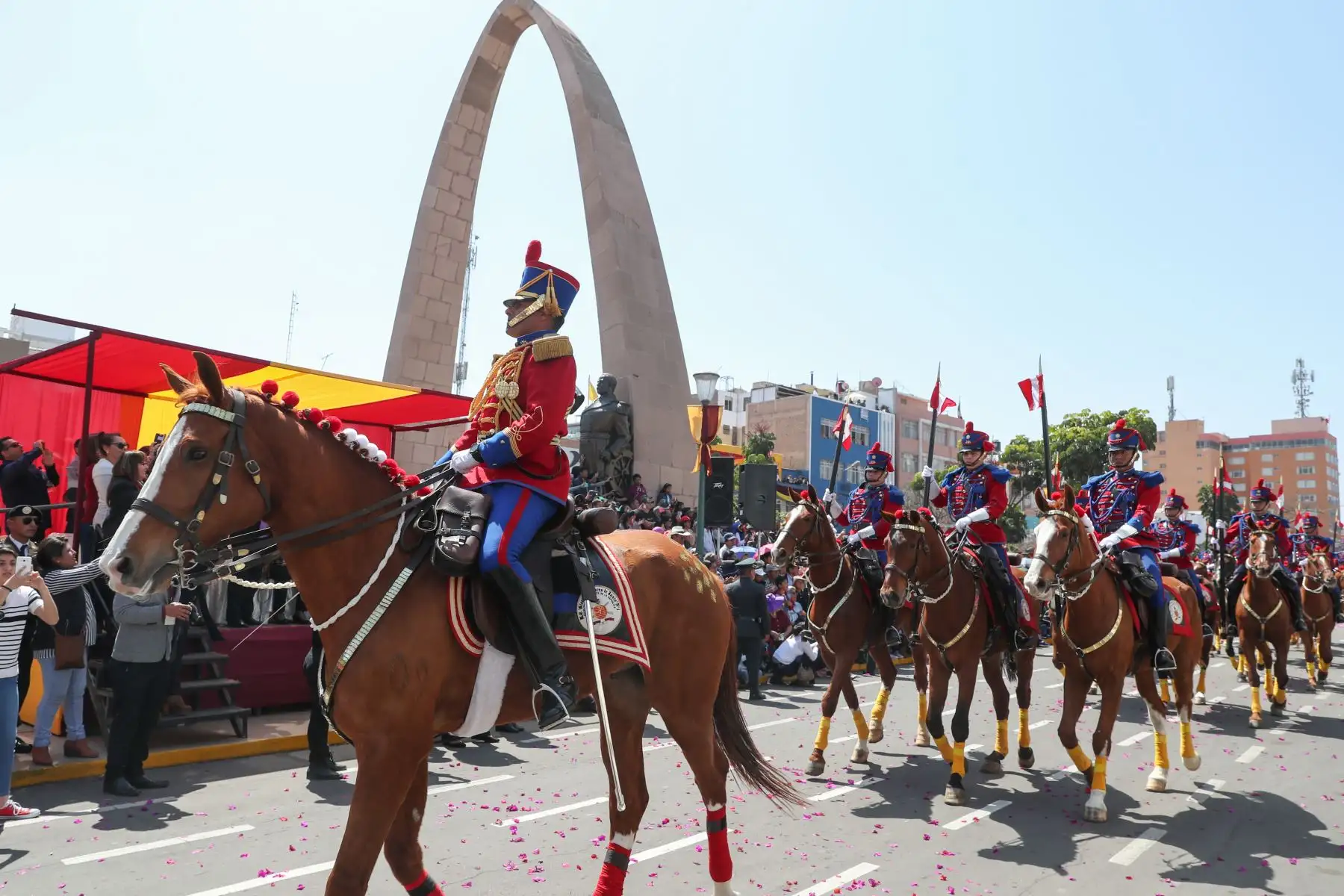 Presidente Vizcarra y ministros de Estado participan en la ceremonia por el 90 aniversario de la reincorporación de Tacna a la heredad nacional. Foto: ANDINA/MINDEF
