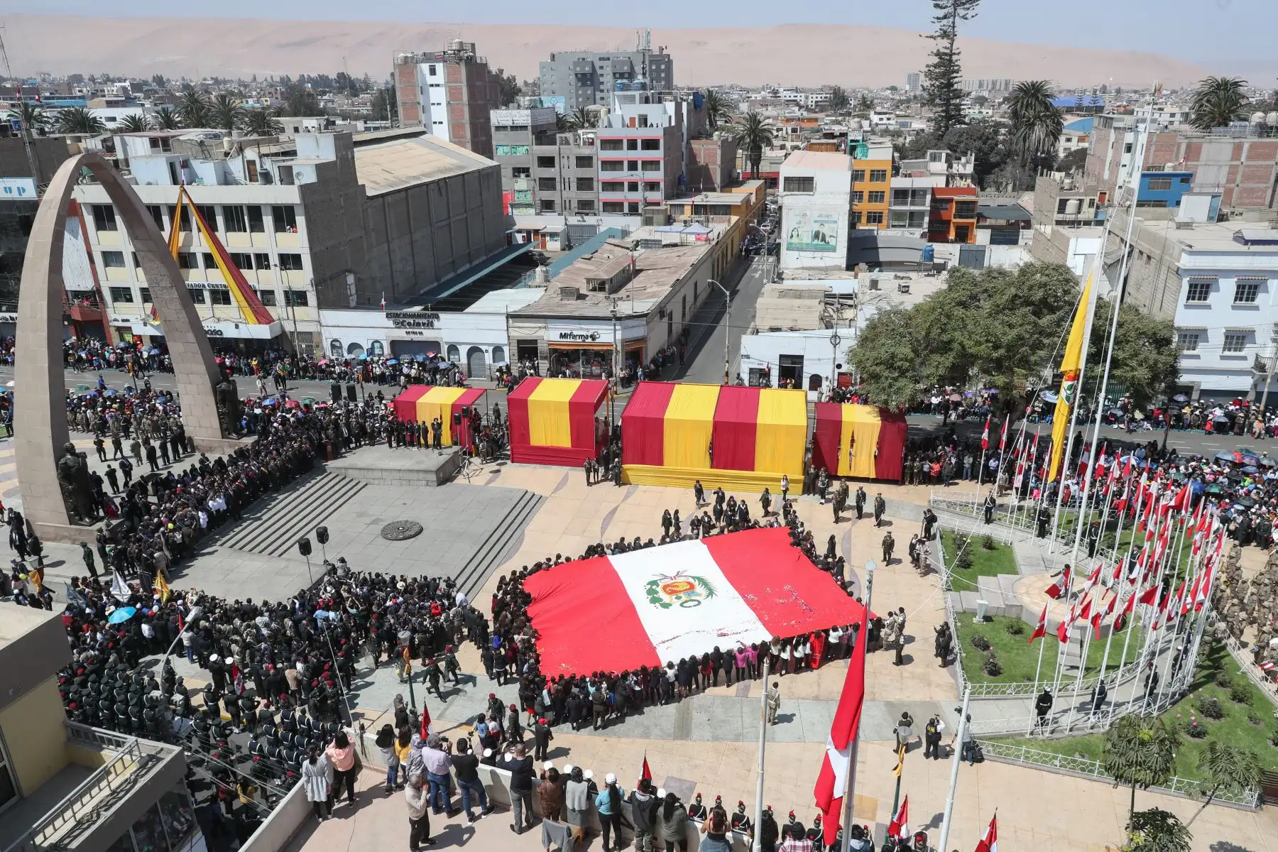 Presidente Vizcarra y ministros de Estado participan en la ceremonia por el 90 aniversario de la reincorporación de Tacna a la heredad nacional. Foto: ANDINA/MINDEF