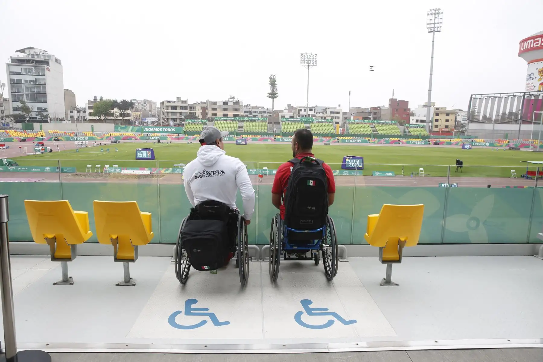 Videna cuenta con total accesibilidad para personas con discapacidad. Recinto deportivo brinda facilidades como rampas, señalización en sistema Braille, pisos podotáctiles entre otras. Foto: ANDINA/Renato Pajuelo