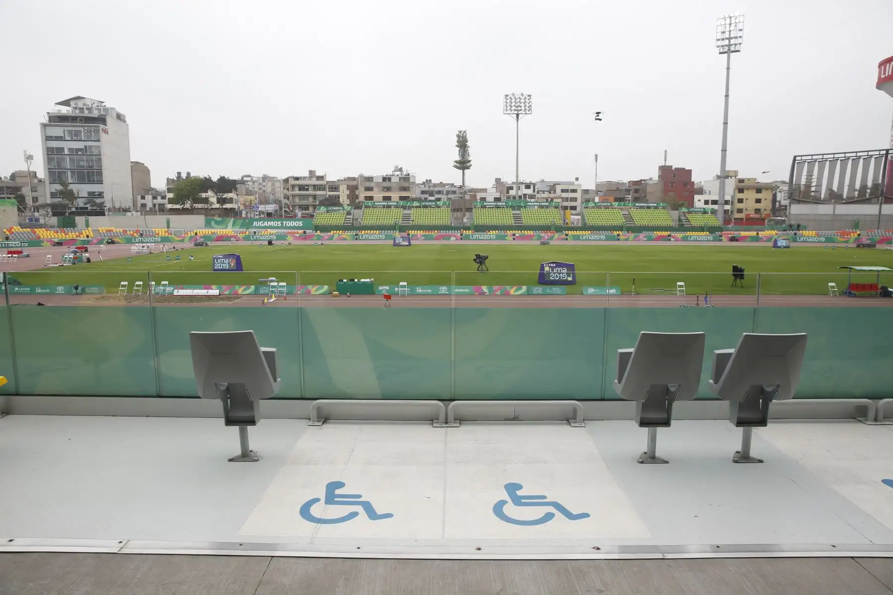 Videna cuenta con total accesibilidad para personas con discapacidad. Recinto deportivo brinda facilidades como rampas, señalización en sistema Braille, pisos podotáctiles entre otras. Foto: ANDINA/Renato Pajuelo