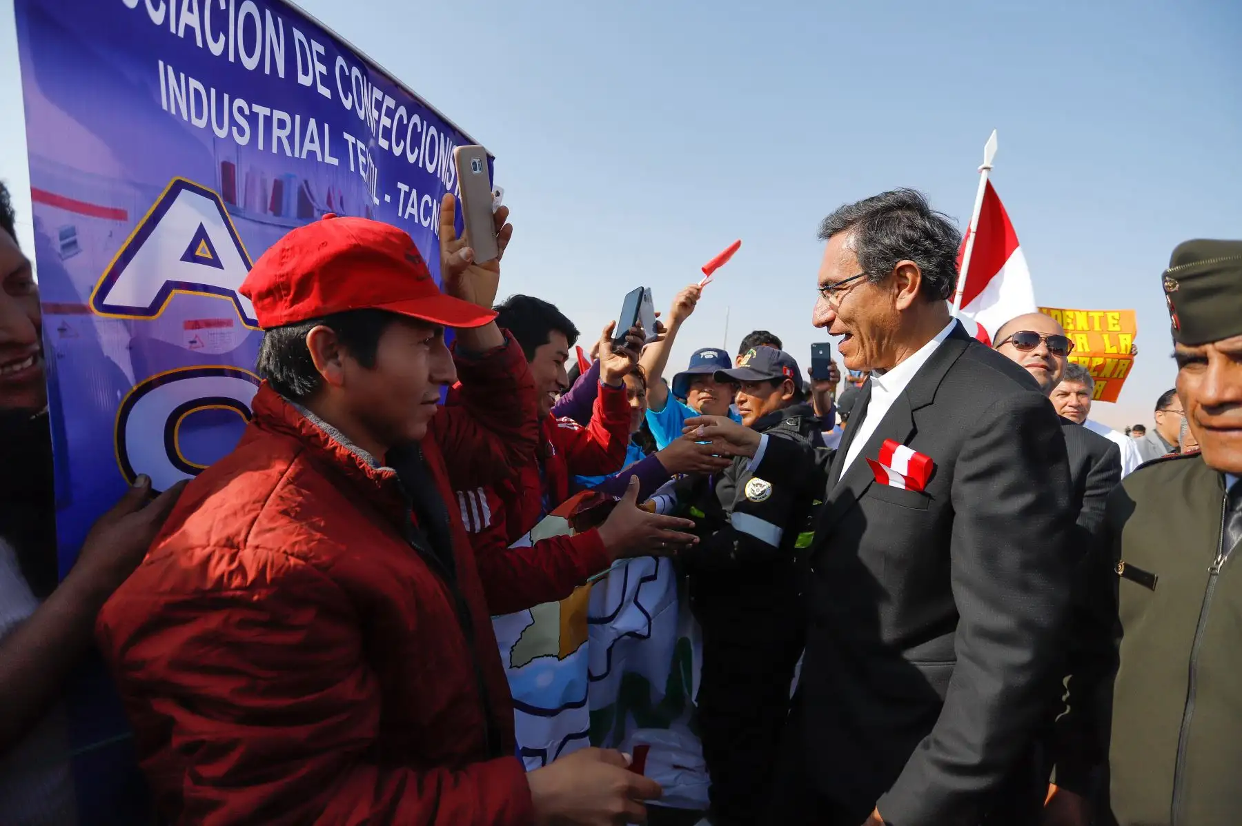 Presidente Vizcarra inaugura camino vecinal Puente Los Palos-Santa Rosa-Complejo Aduanero Santa Rosa. Foto: ANDINA/Prensa Presidencia
