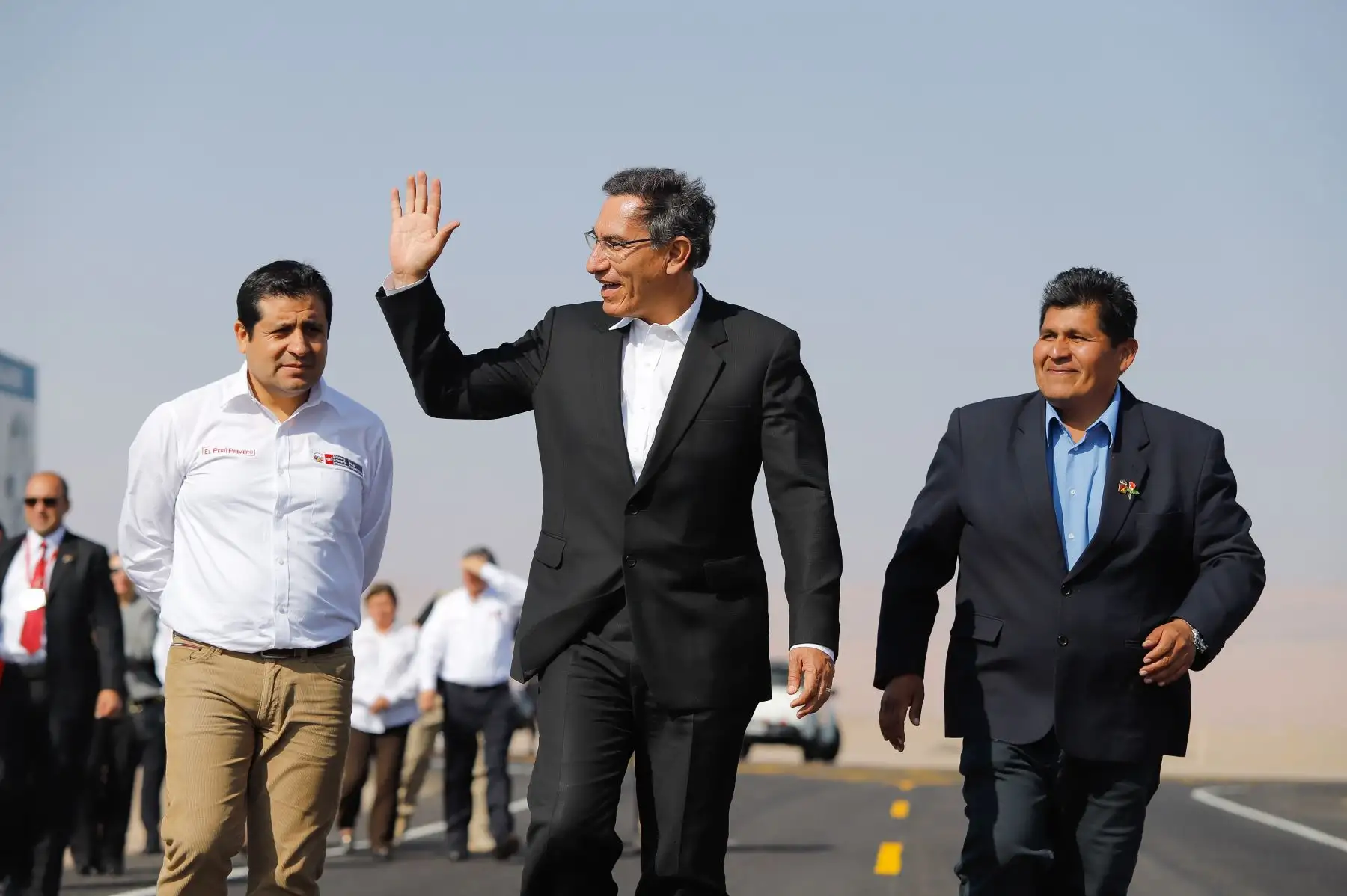 Presidente Vizcarra inaugura camino vecinal Puente Los Palos-Santa Rosa-Complejo Aduanero Santa Rosa. Foto: ANDINA/Prensa Presidencia