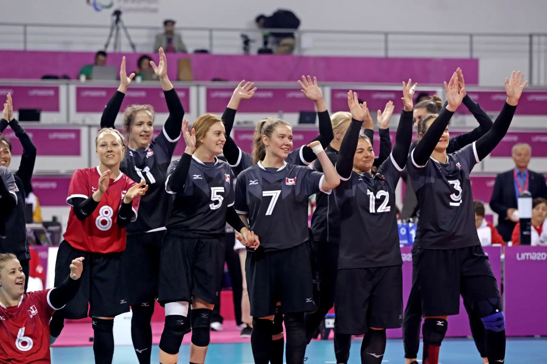 Voley sentado femenino Perú vs. Canadá. Foto: ANDINA/ Lima 2019