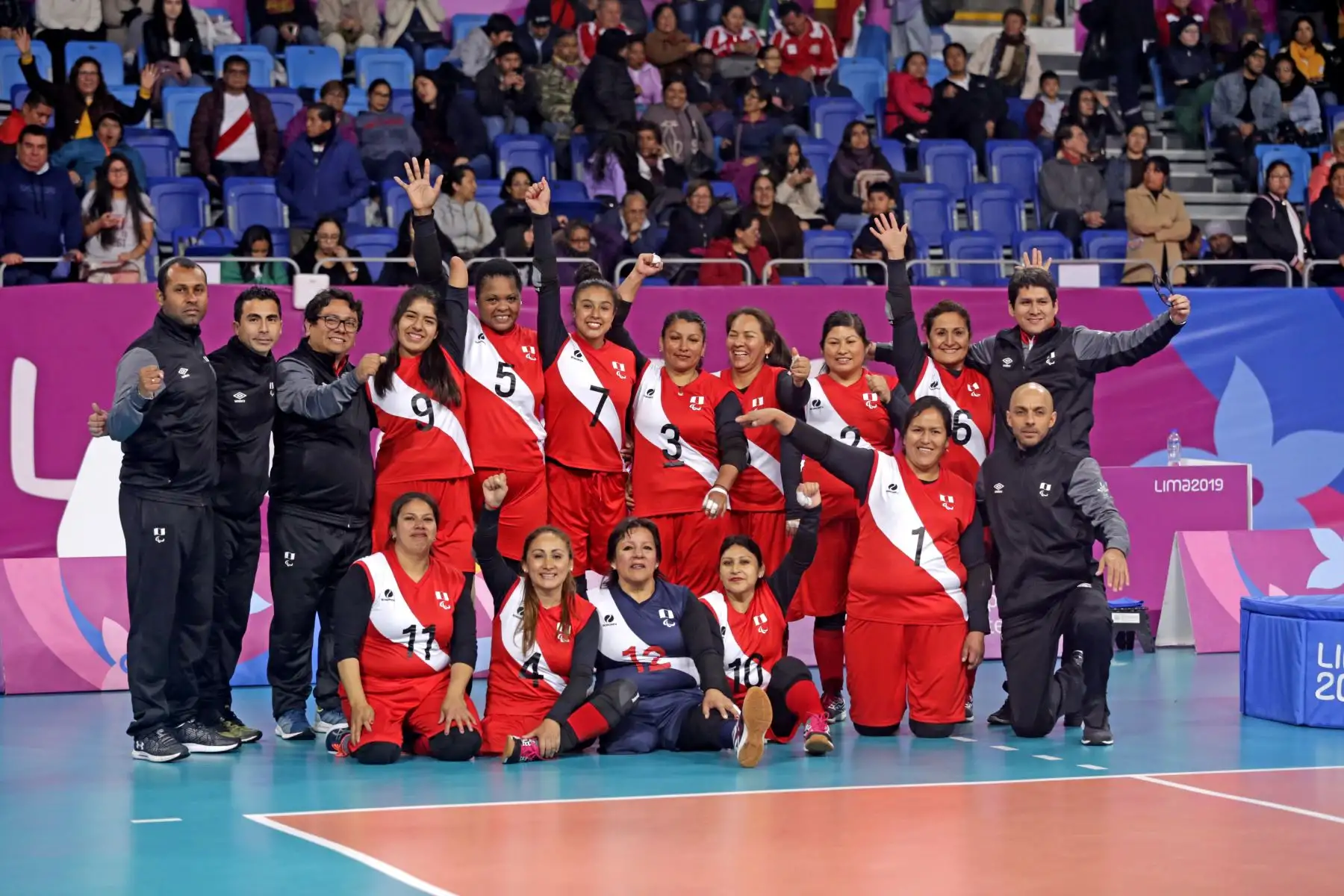 Voley sentado femenino Perú vs. Canadá. Foto: ANDINA/ Lima 2019