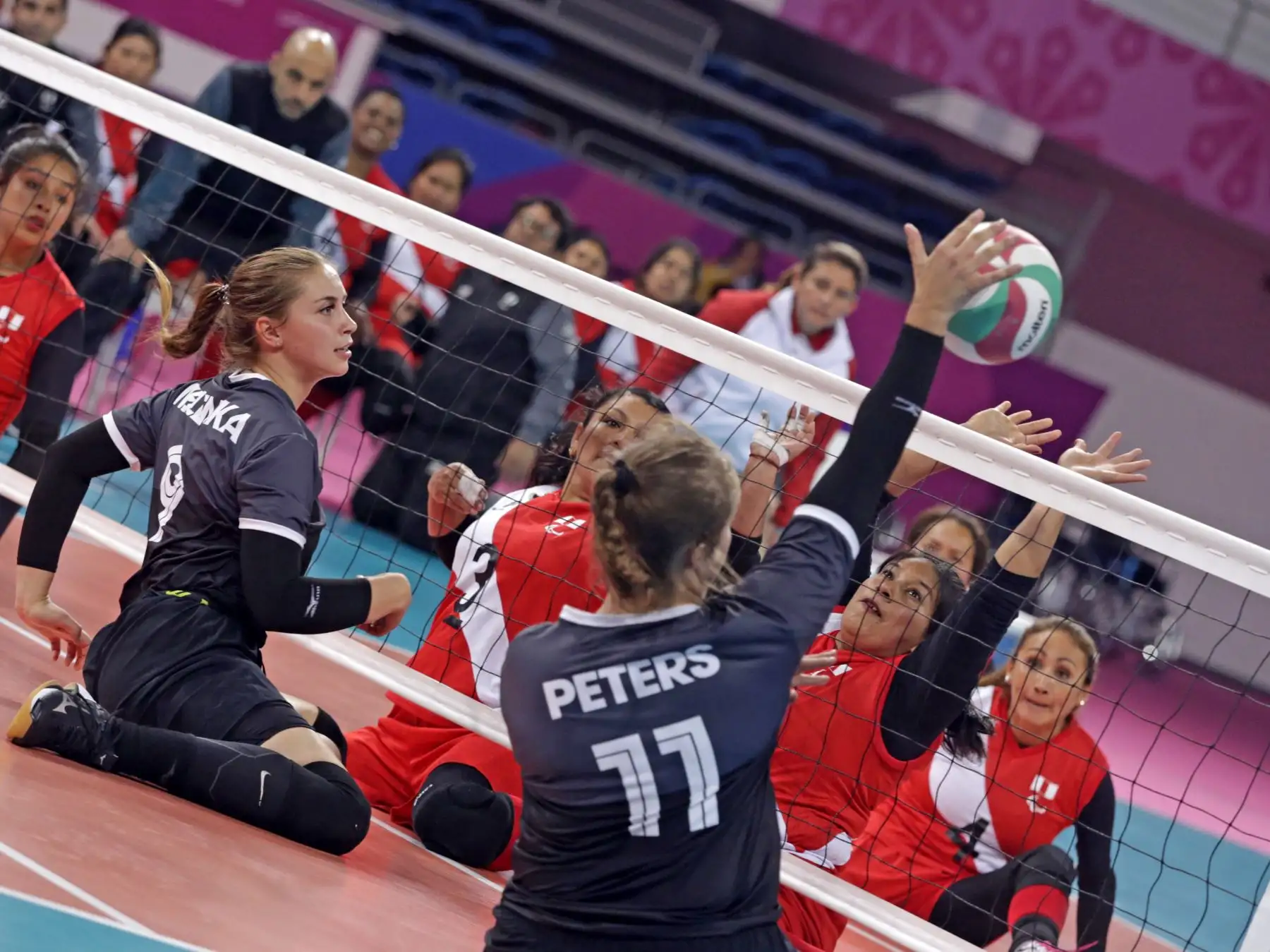 Voley sentado femenino Perú vs. Canadá. Foto: ANDINA/ Lima 2019