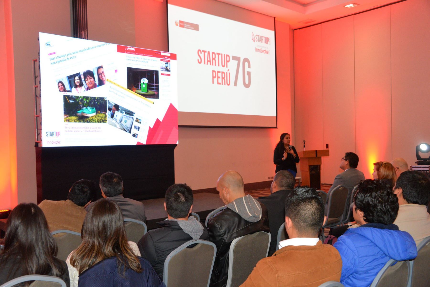 Ministerio de la Producción afirma que Piura resalta por la mayor cantidad de emprendimientos innovadores presentados a concurso Startup Perú de programa Innóvate Perú. ANDINA/Difusión