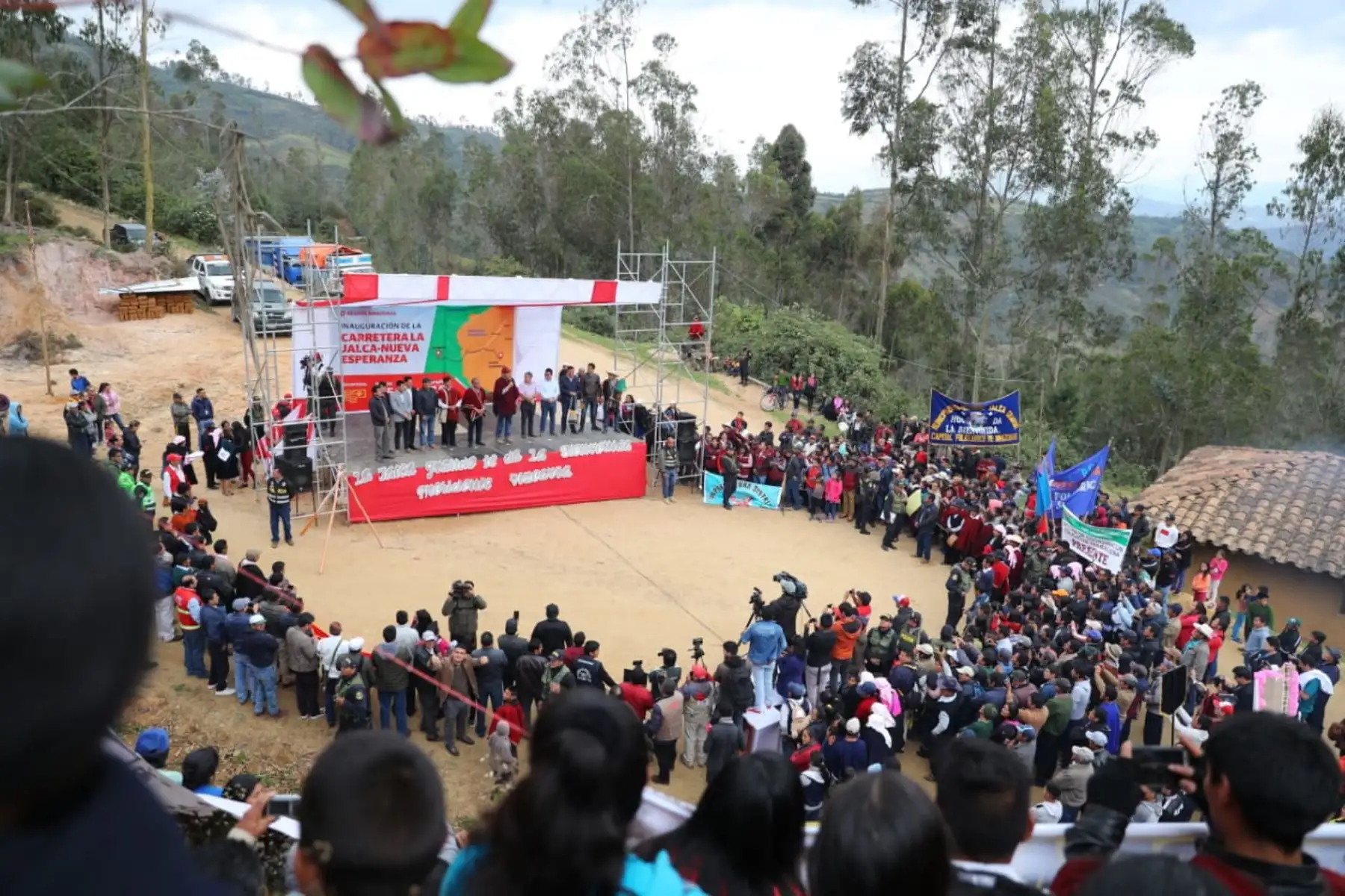Presidente de la República, Martín Vizcarra en Chachapoyas inauguró la carretera La Jalca – Nueva Esperanza. Foto: ANDINA/Prensa Presidencia