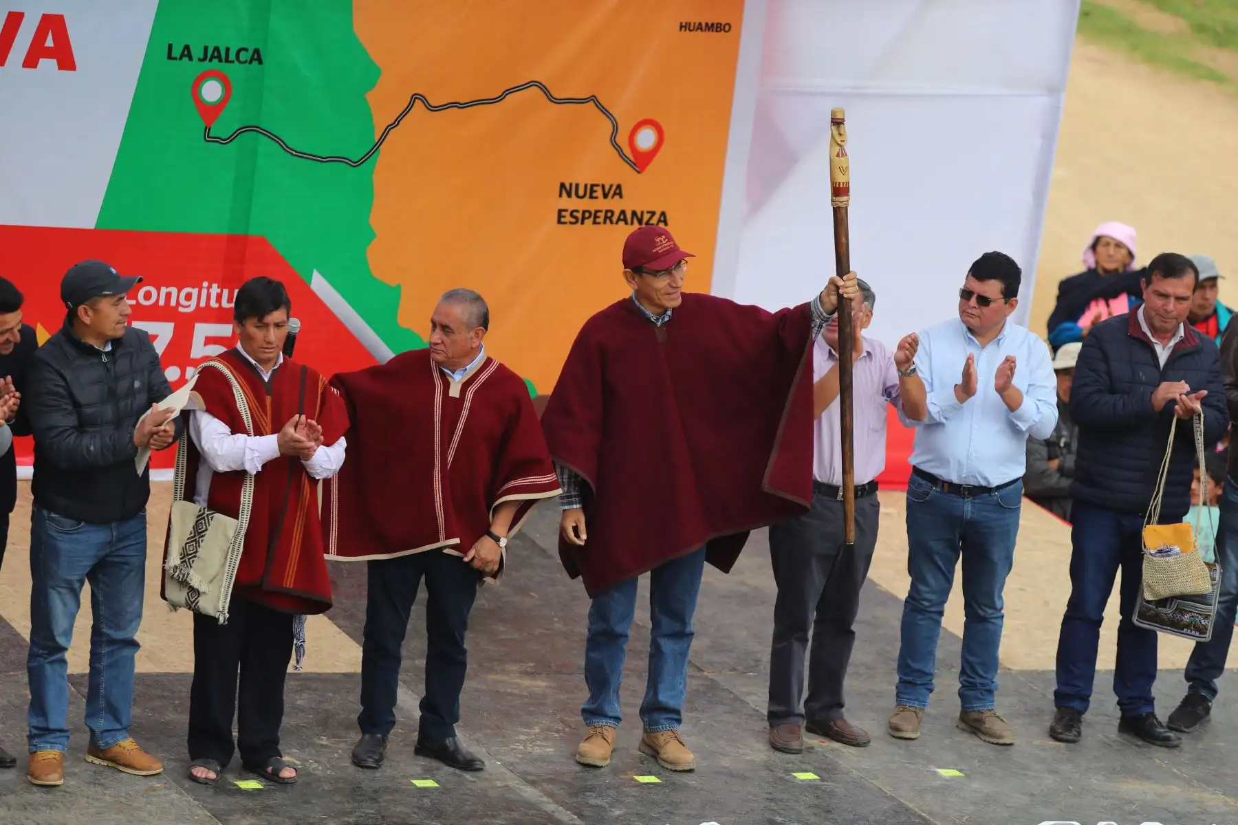 Presidente Vizcarra inaugura carretera La Jalca-Nueva Esperanza en la región Amazonas. Foto: ANDINA/Prensa Presidencia