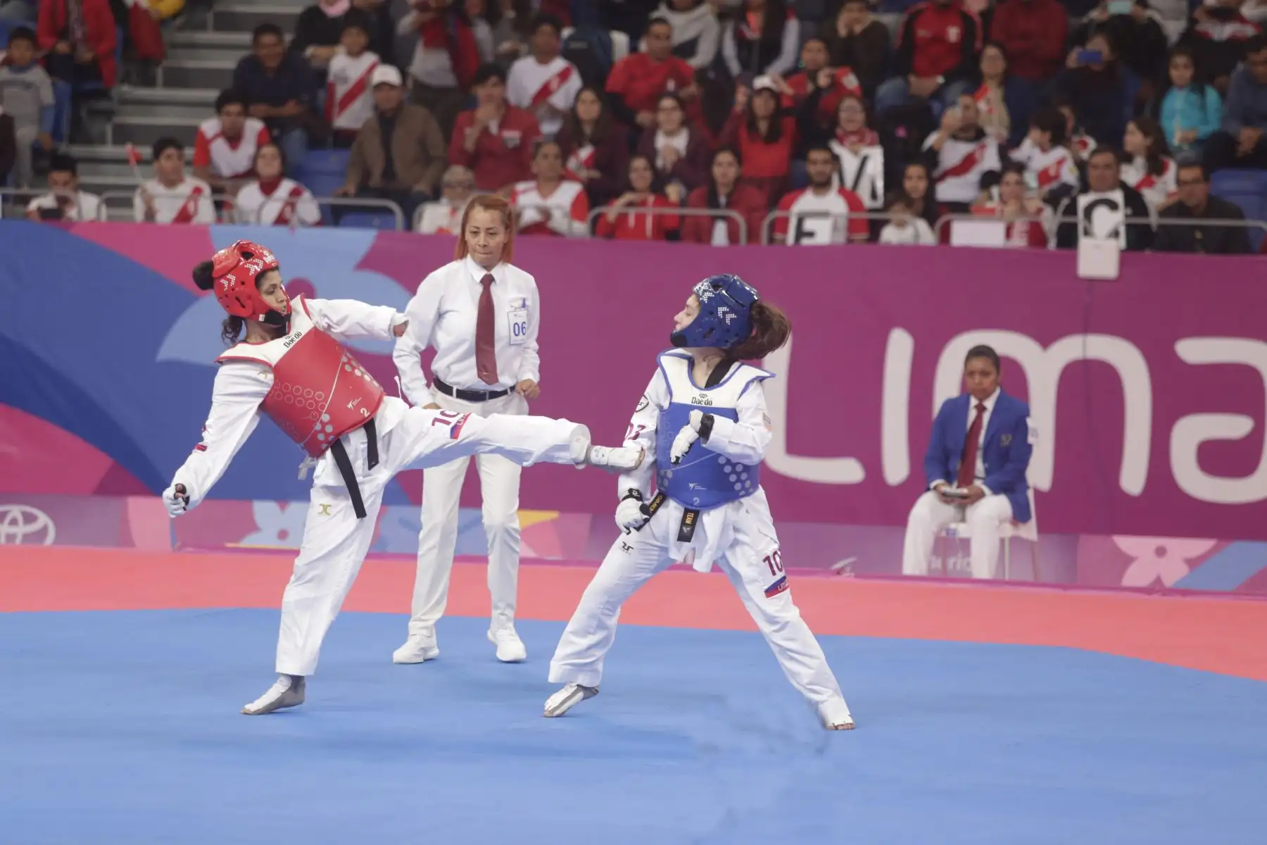 Angelica Espinoza obtiene medalla de oro en ParaTaewkondo. Foto: ANDINA/ Lima 2019