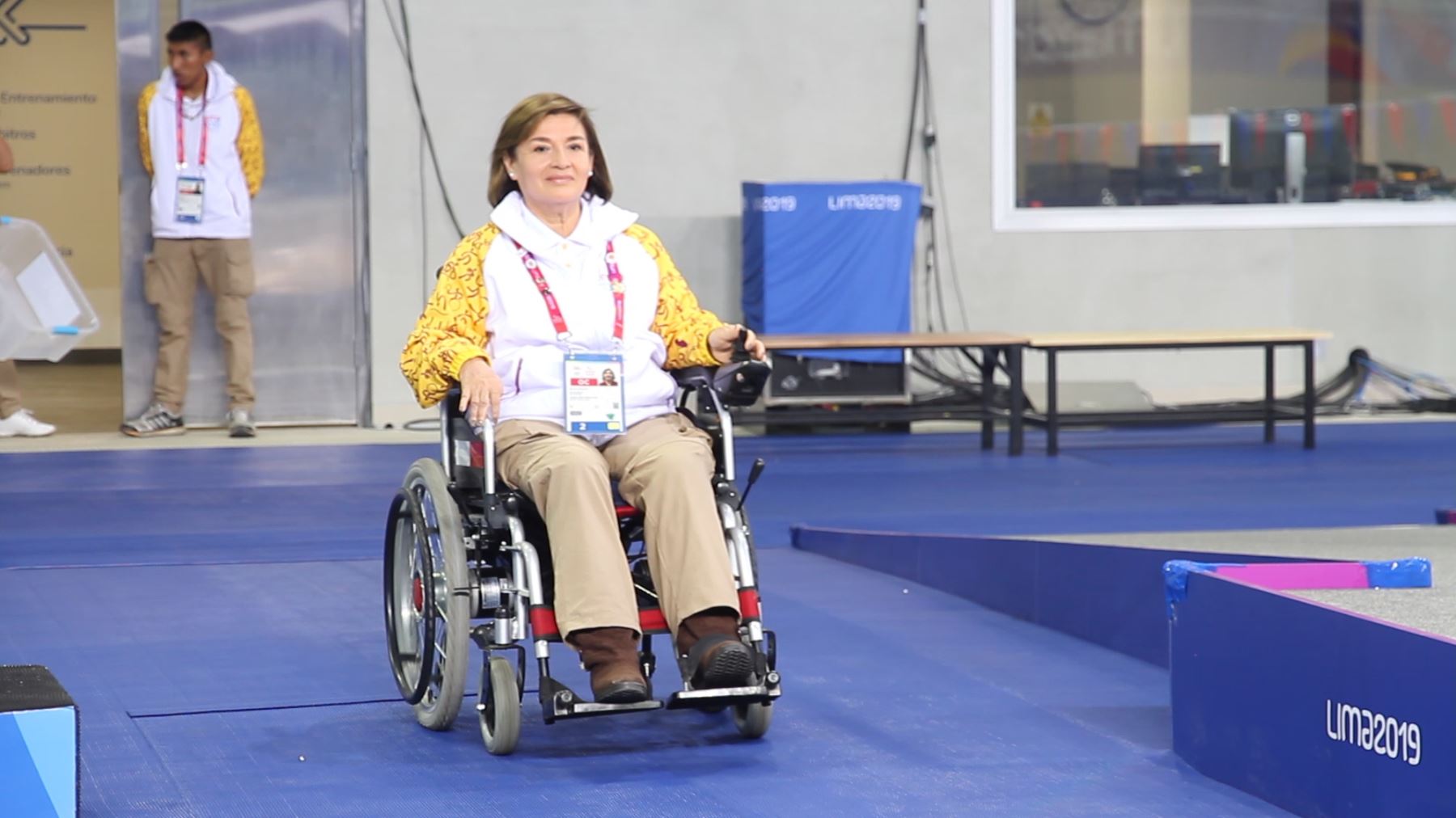 Liduvina Sánchez es una entusiasta voluntaria que desarrolla una labor encomiable en los Juegos de Lima 2019