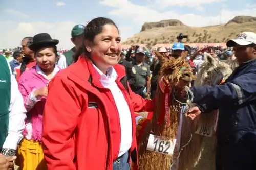 Ministra de Agricultura y Riego, Fabiola Muñoz en Punto. Foto: Cortesía.