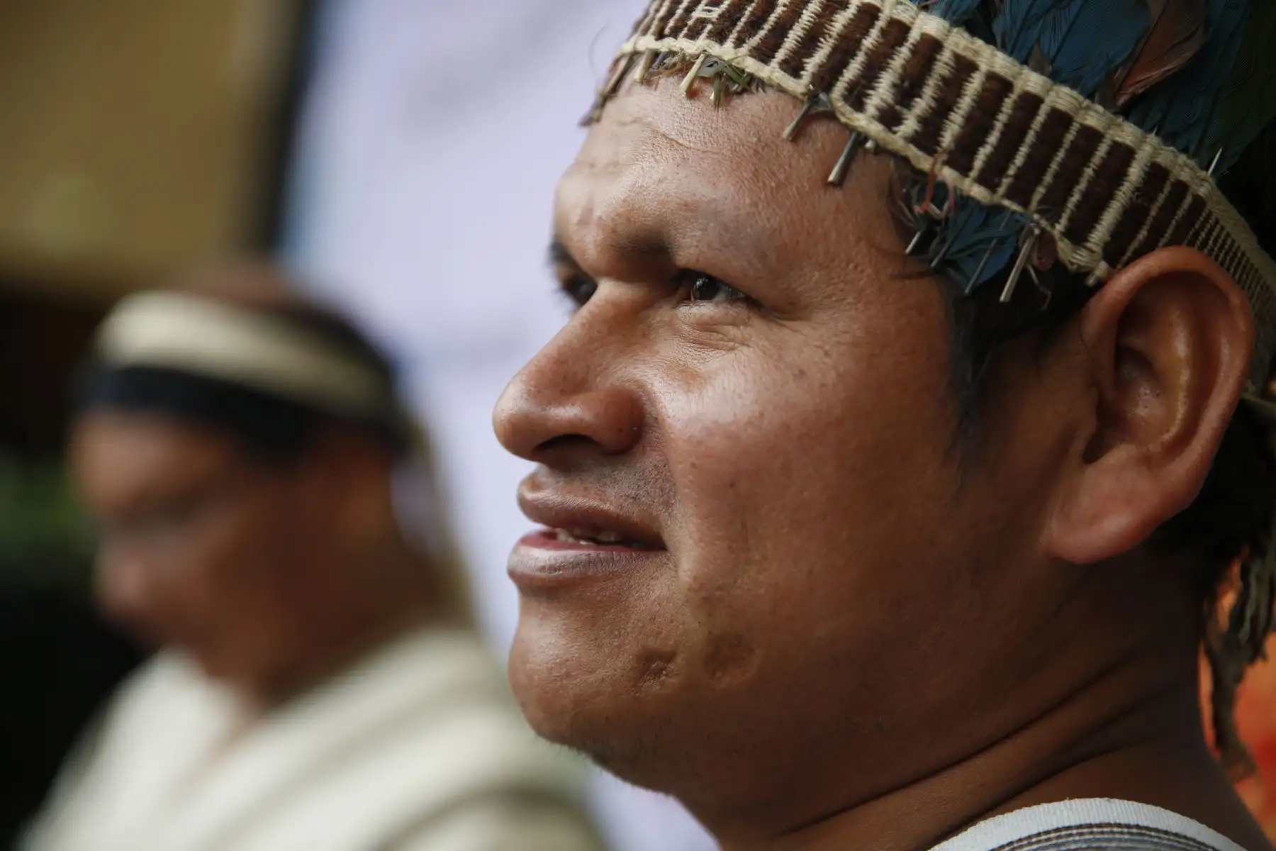 Junto a intérpretes yine y matsigenka, la escritora peruana Teresina Muñoz Nájar presentó colección de cuentos bilingües "El Libro de Nuestra Selva" con apoyo de Pluspetrol. Foto: ANDINA/Renato Pajuelo